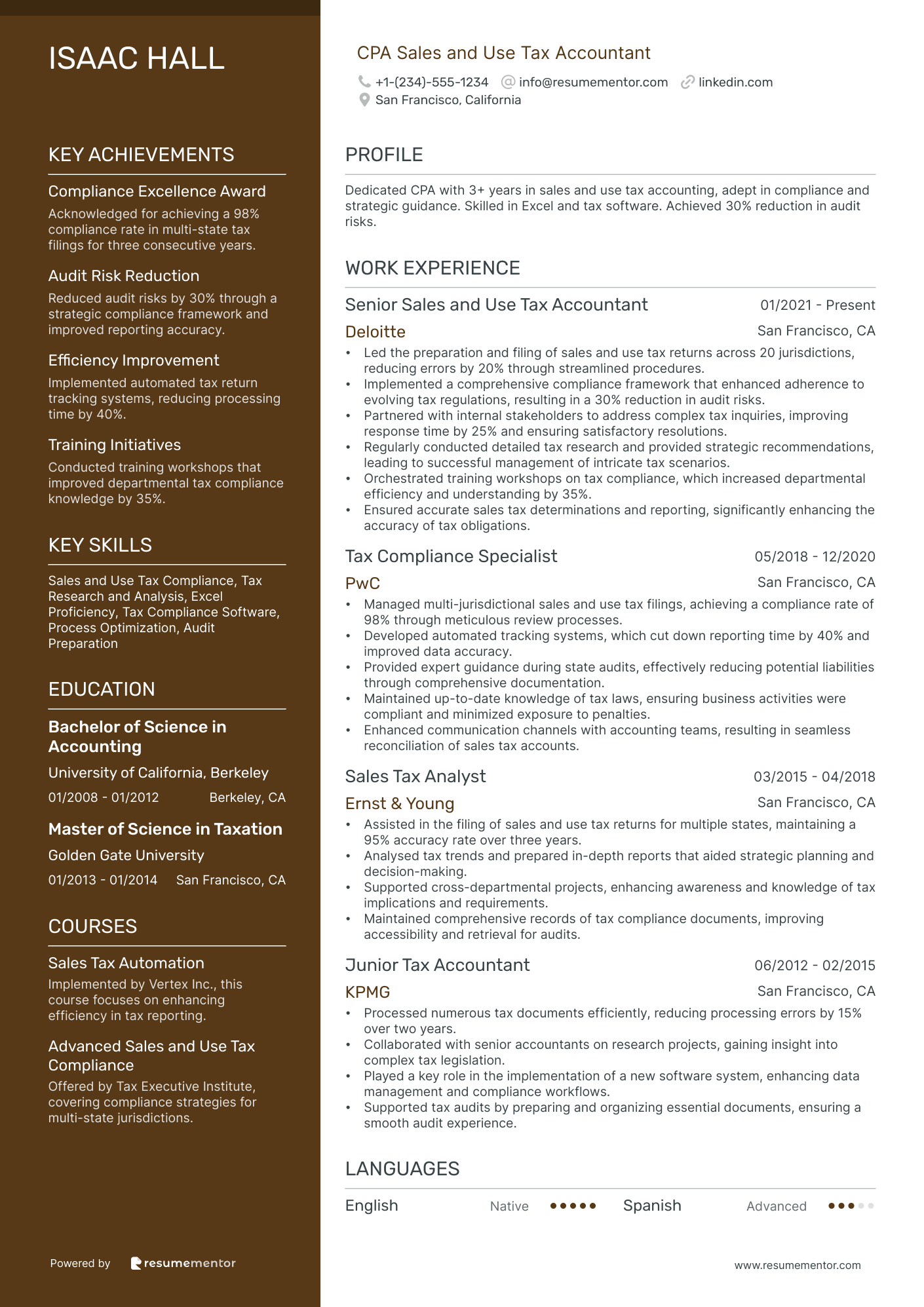 CPA Sales and Use Tax Accountant