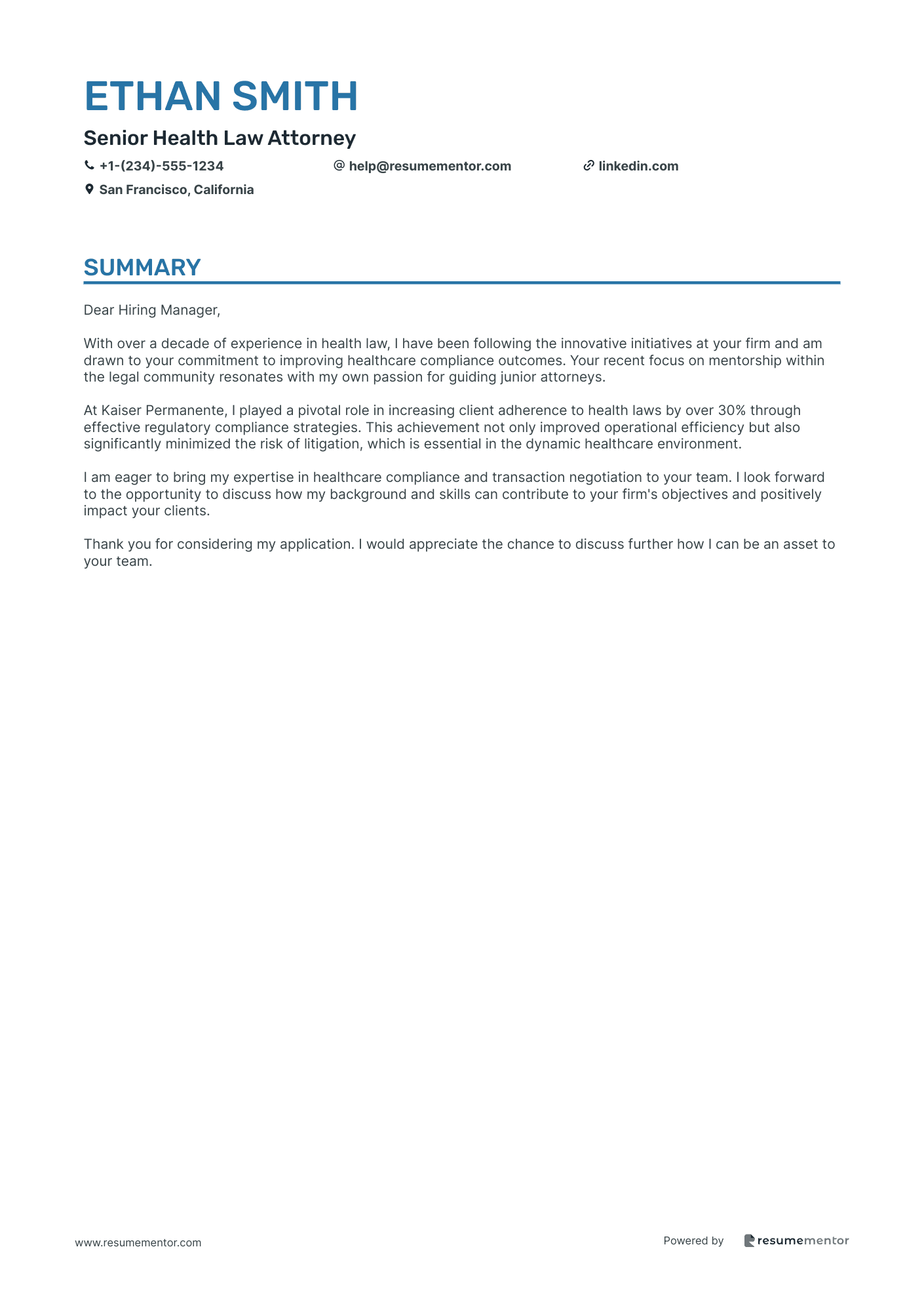 Senior Health Law Attorney