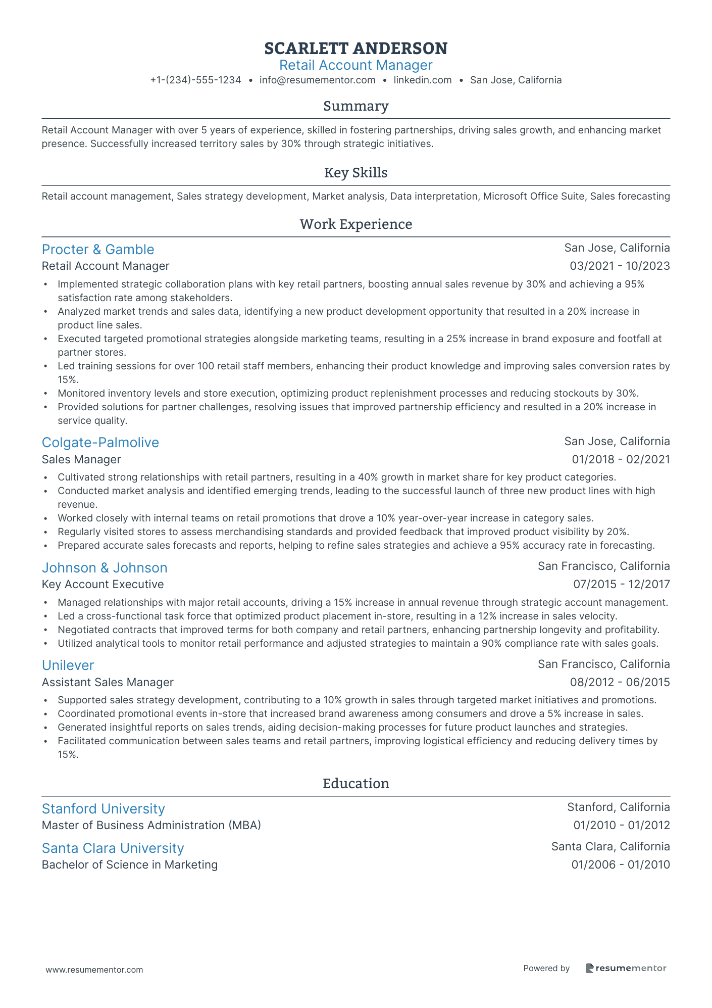 Retail Account Manager