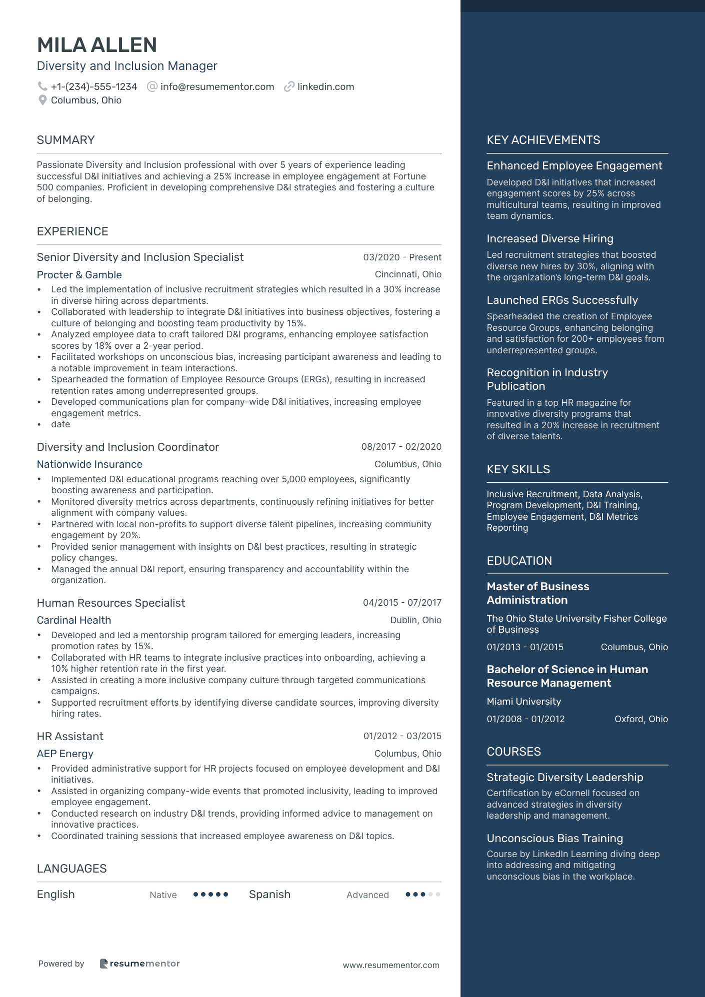 Diversity and Inclusion Manager