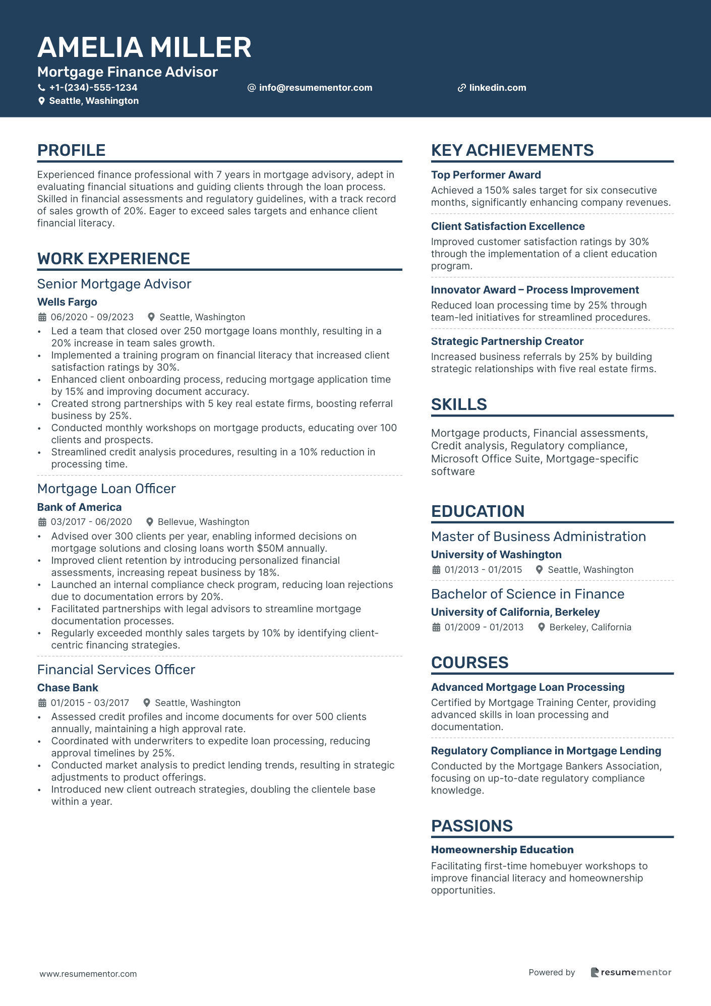 Mortgage Finance Advisor