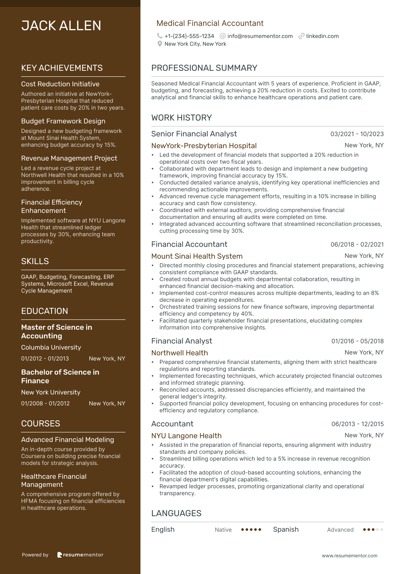 Medical Financial Accountant
