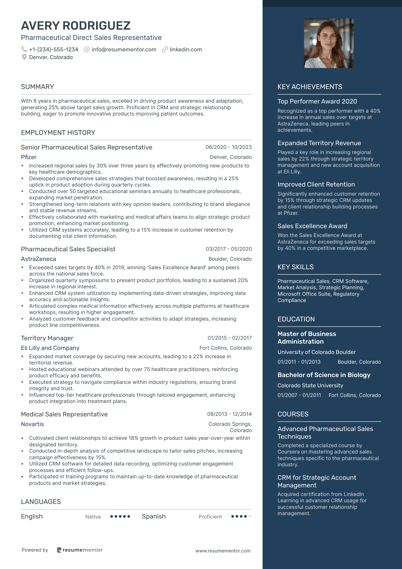 Pharmaceutical Direct Sales Representative