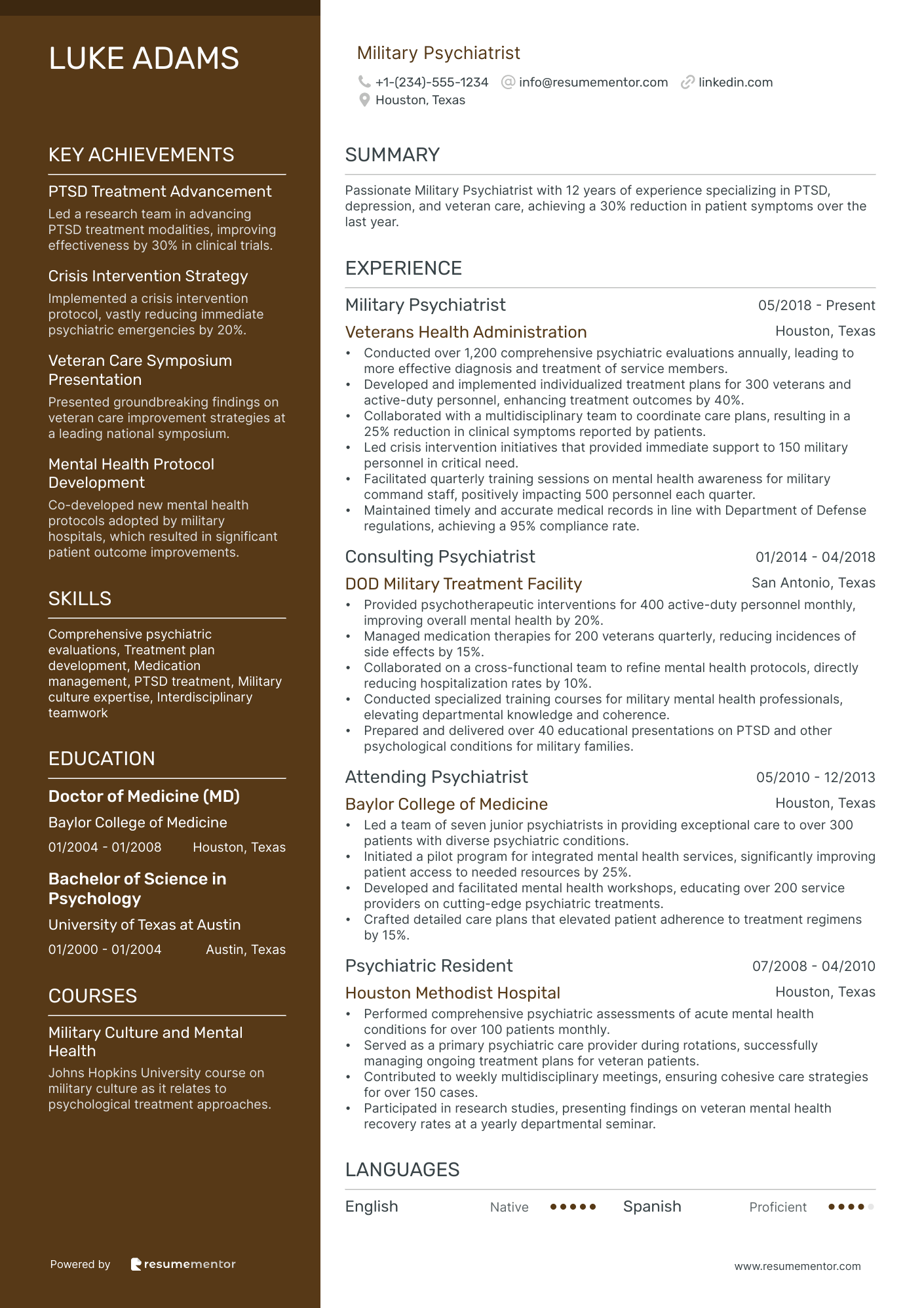 Military Psychiatrist