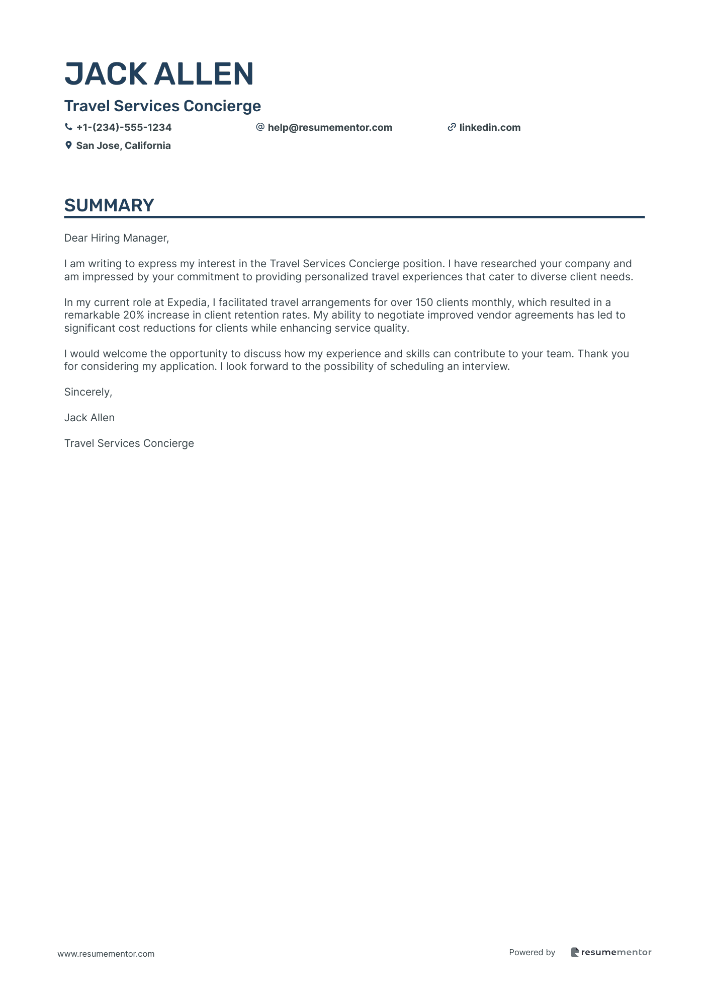 Travel Services Concierge