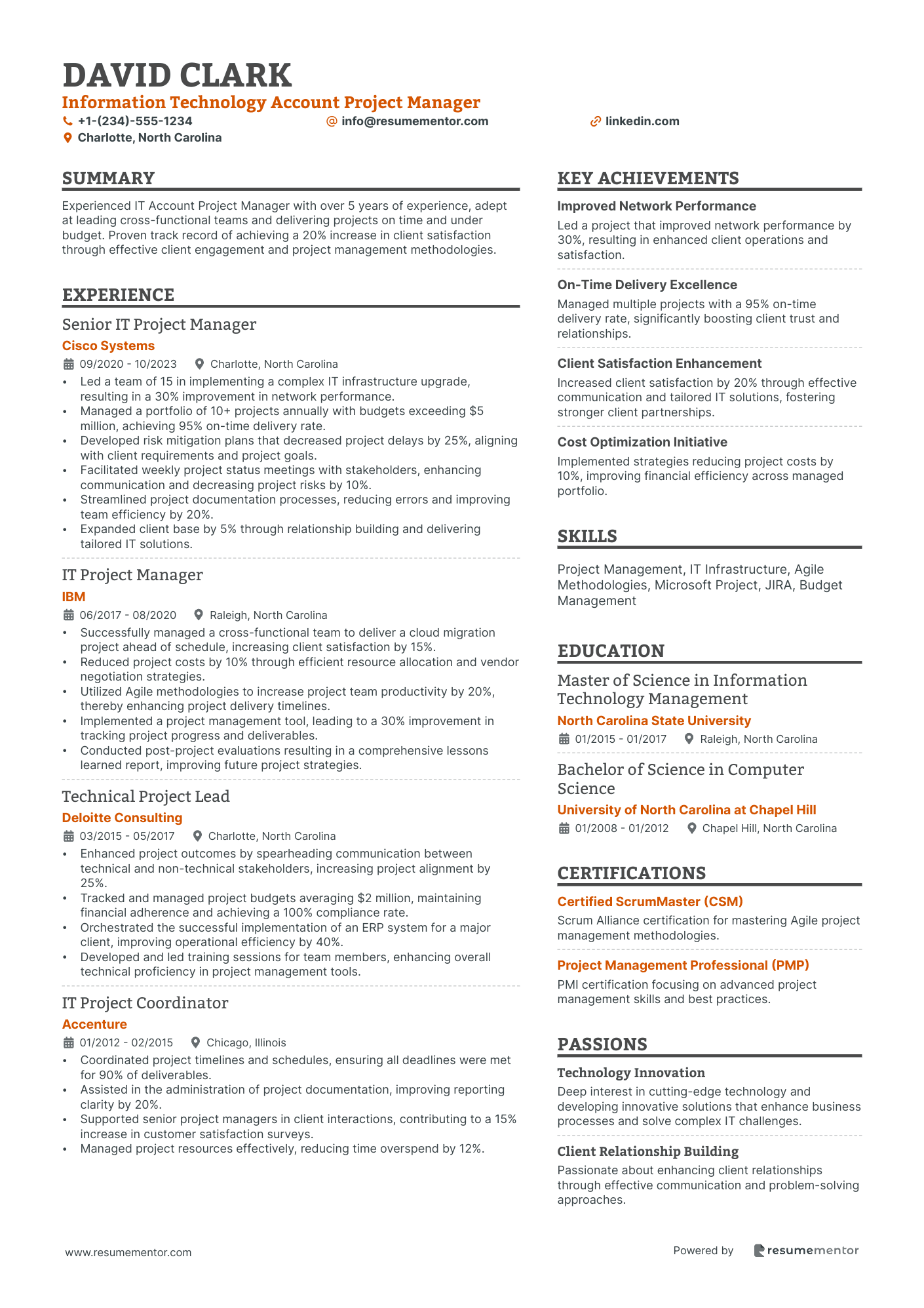 Information Technology Account Project Manager