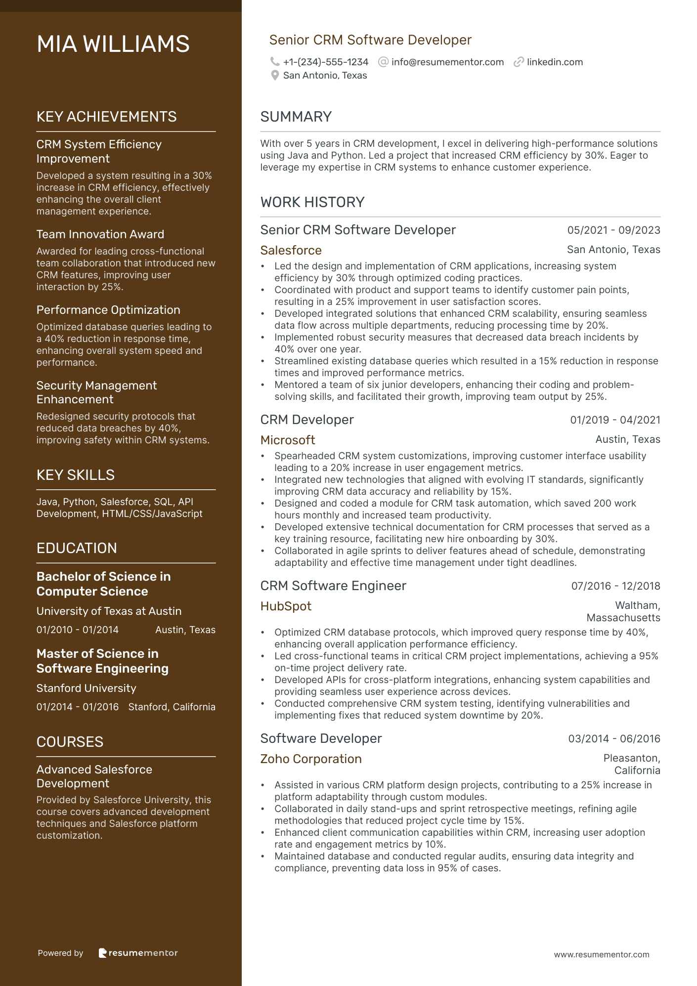 Senior CRM Software Developer