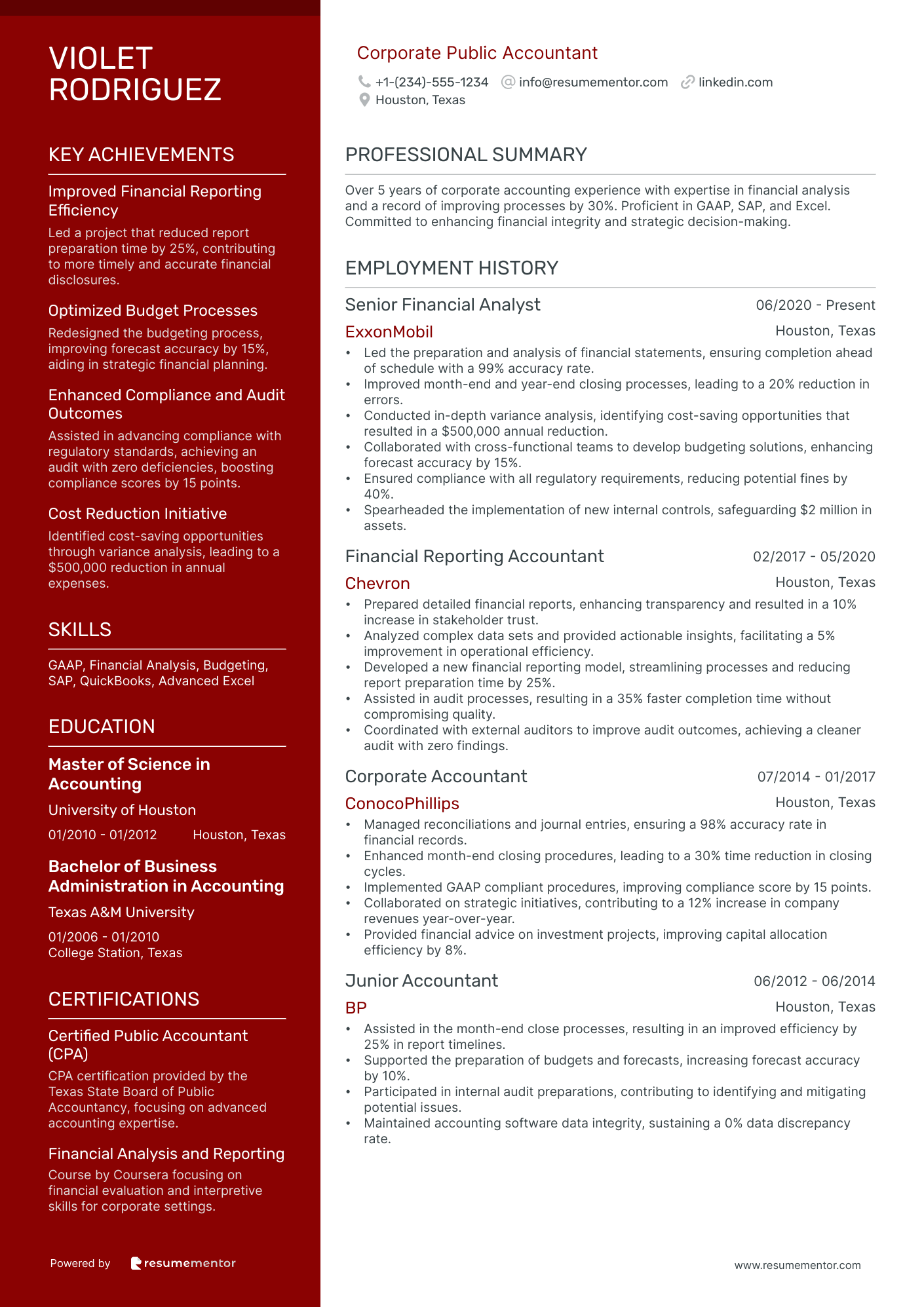 Corporate Public Accountant