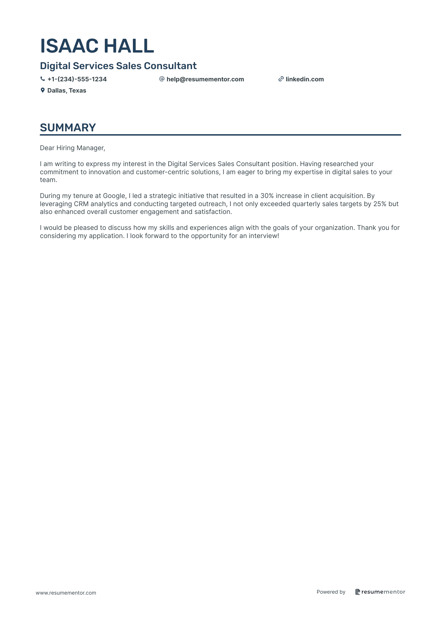 Digital Services Sales Consultant
