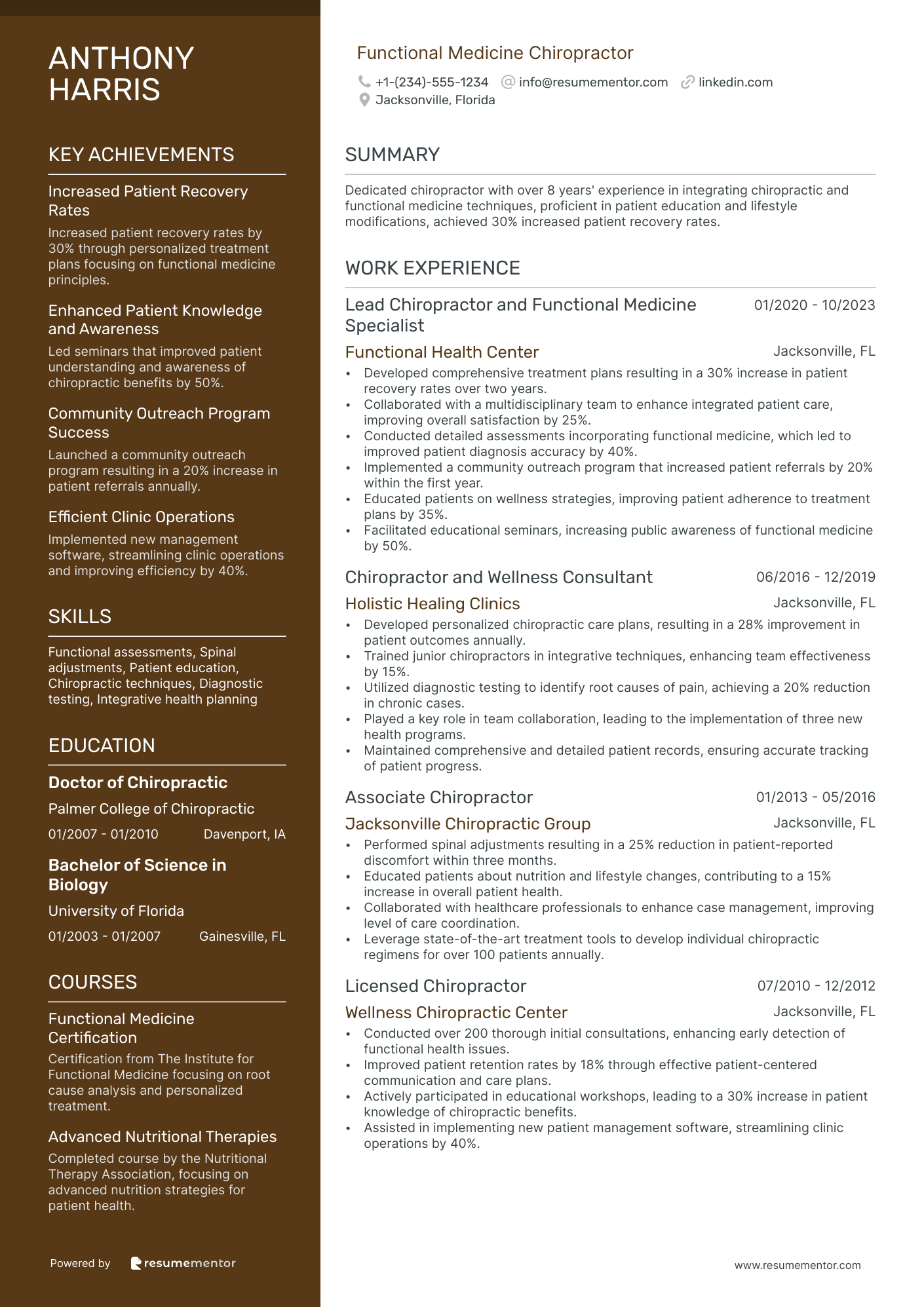 Functional Medicine Chiropractor