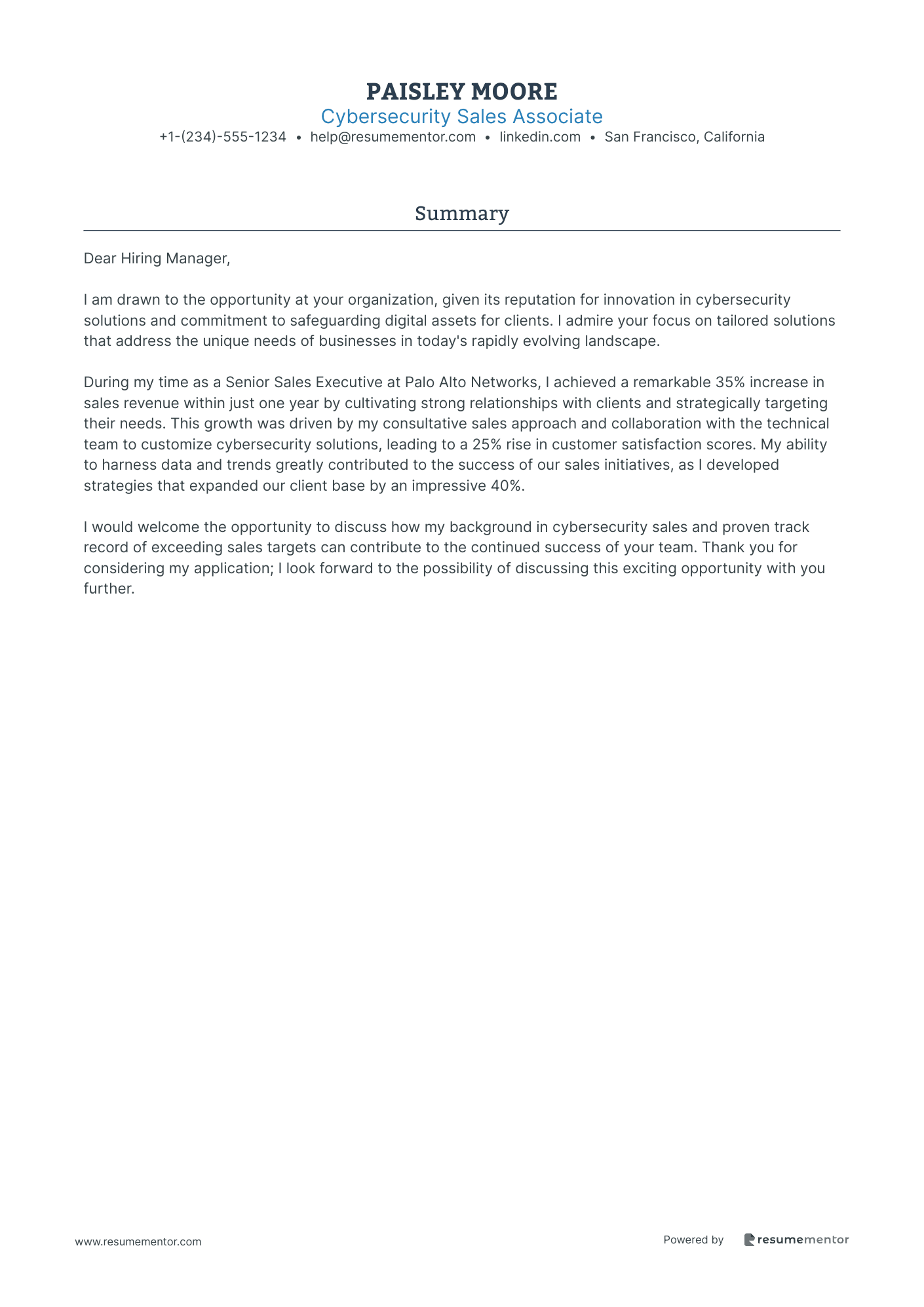 Cybersecurity Sales Associate