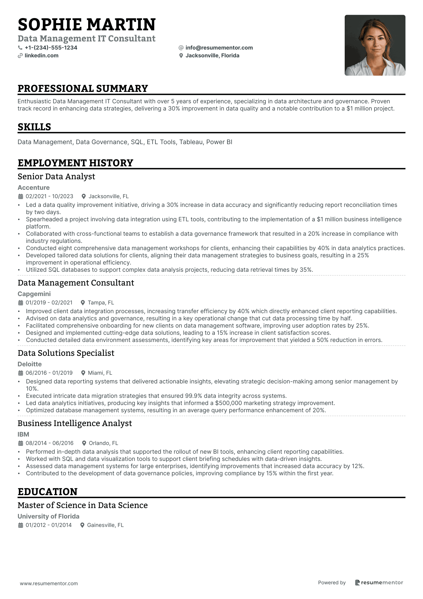 Data Management IT Consultant