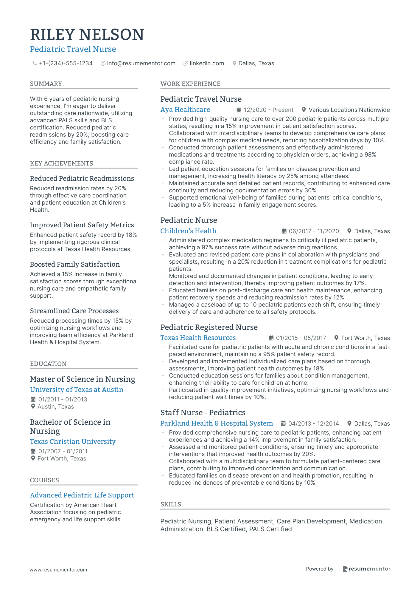 Pediatric Travel Nurse