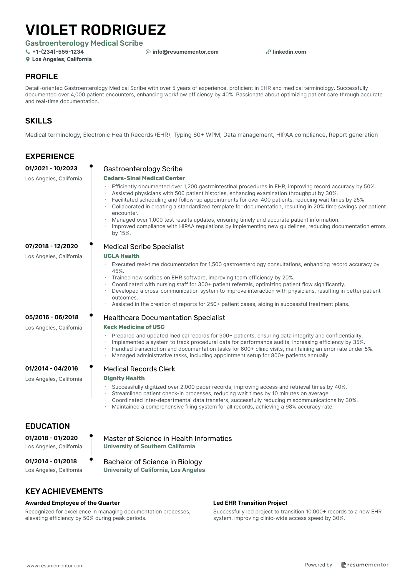 Gastroenterology Medical Scribe
