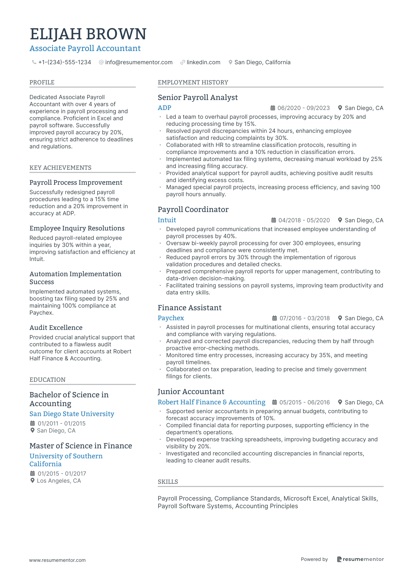 Associate Payroll Accountant