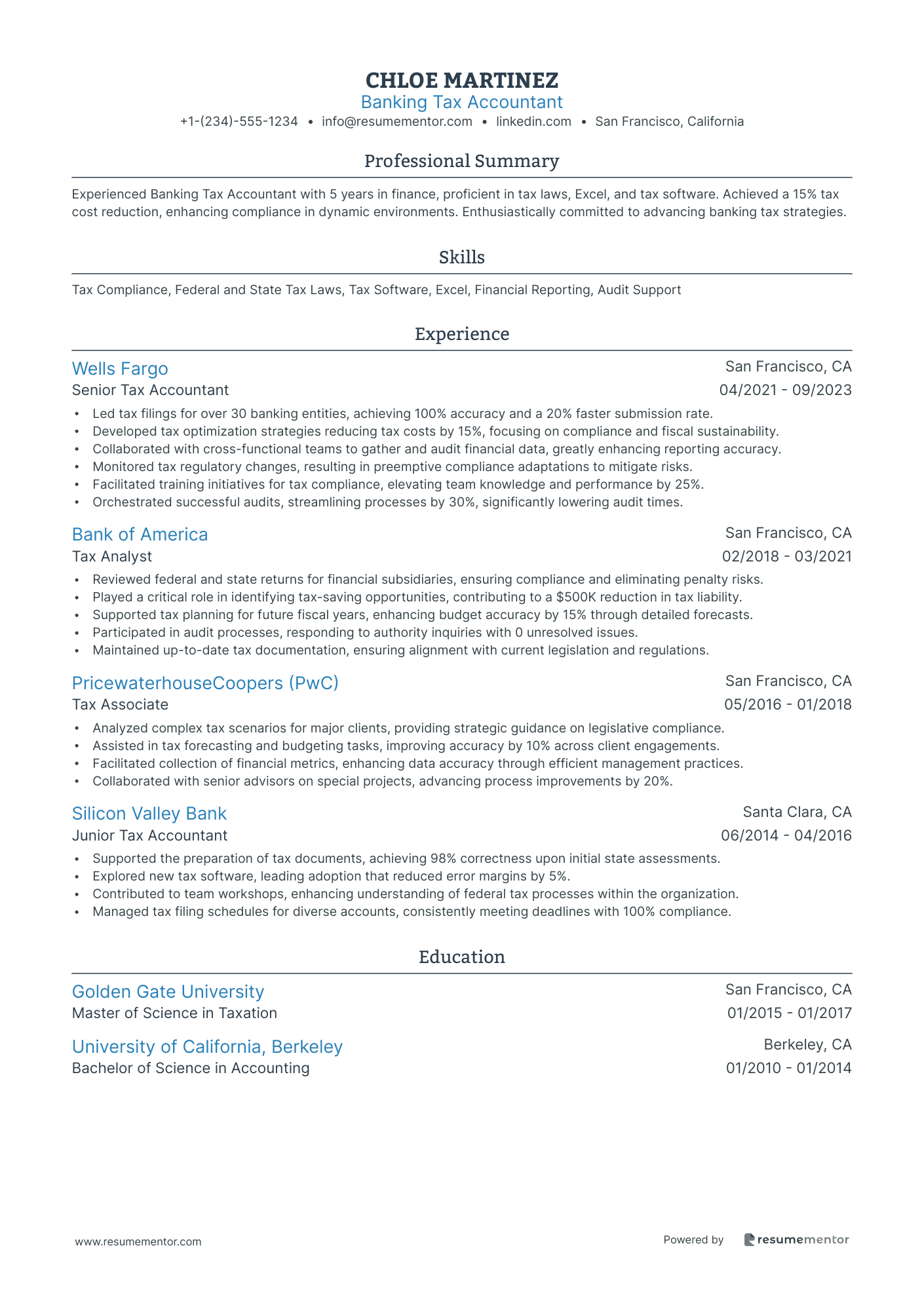 Banking Tax Accountant