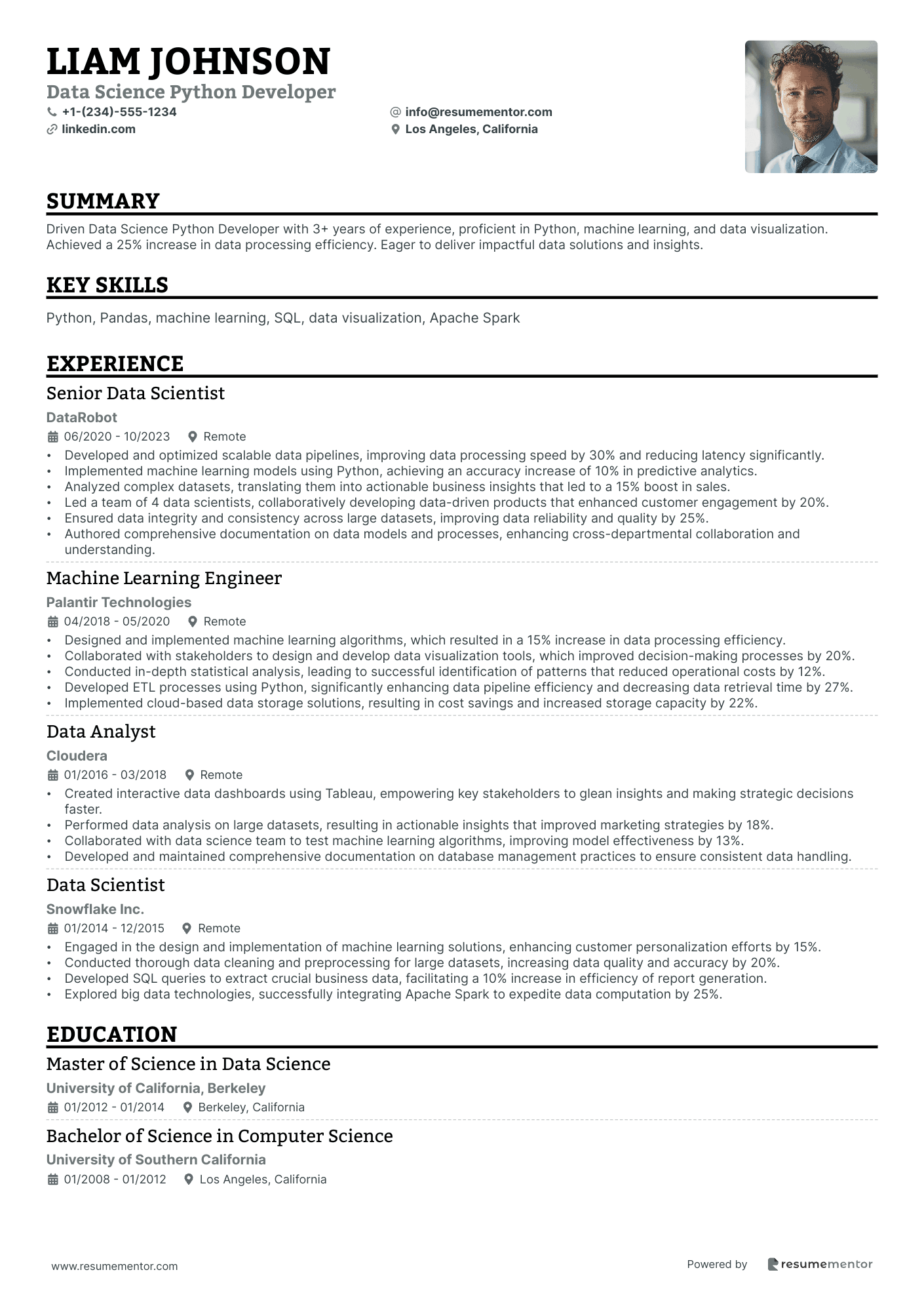 Data Science Python Developer