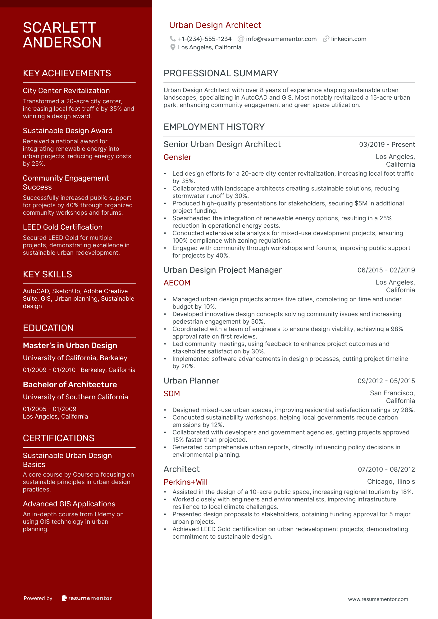 Urban Design Architect