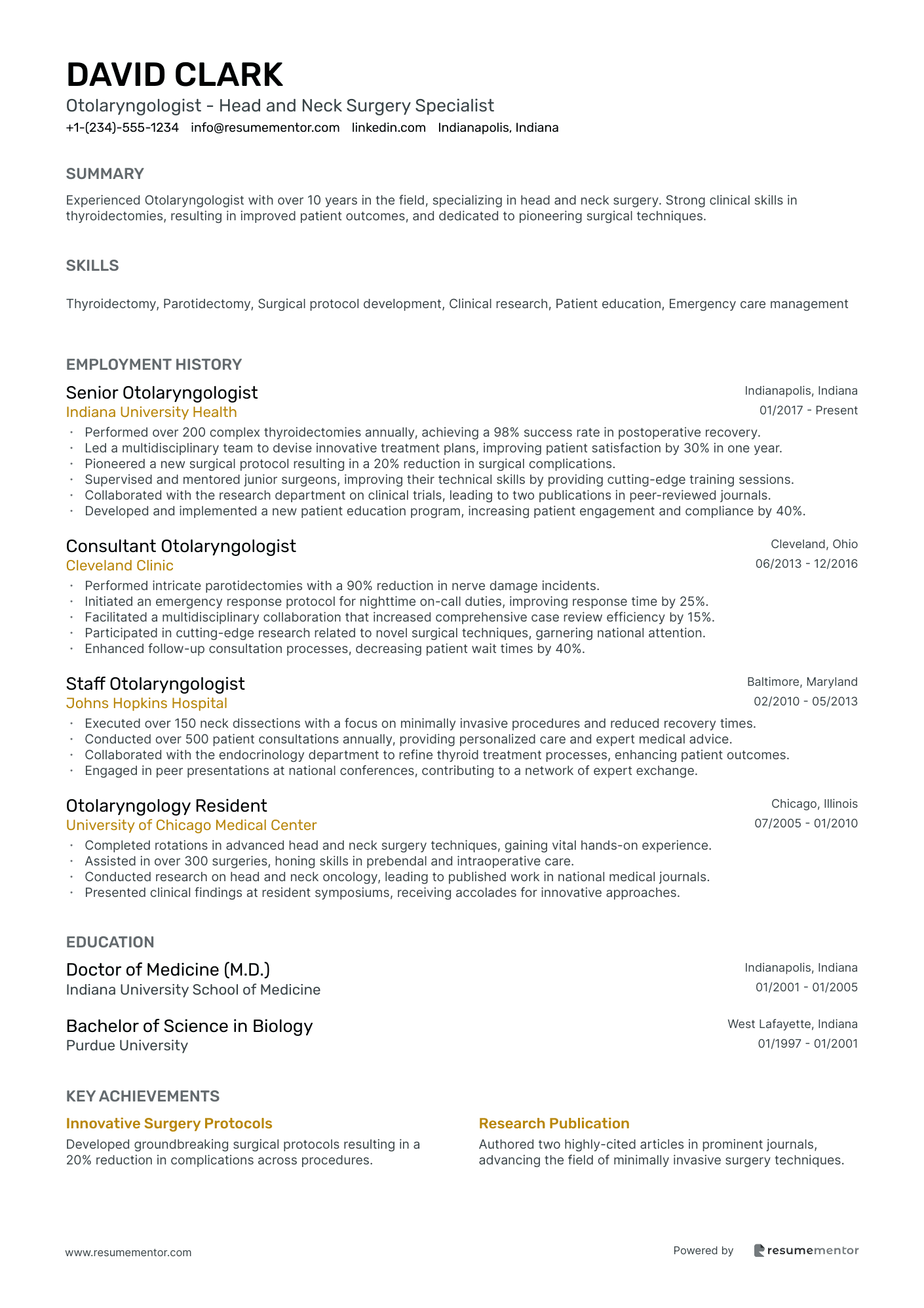 Otolaryngologist   Head and Neck Surgery Specialist