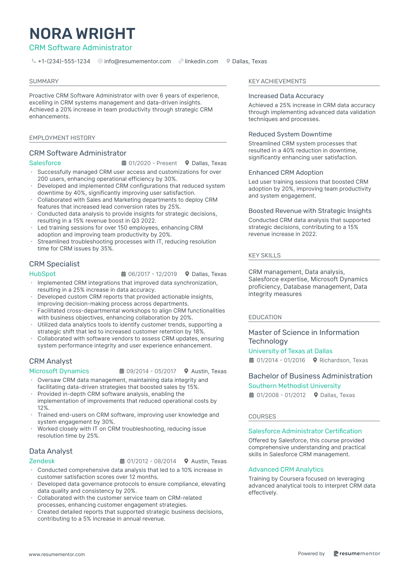 CRM Software Administrator