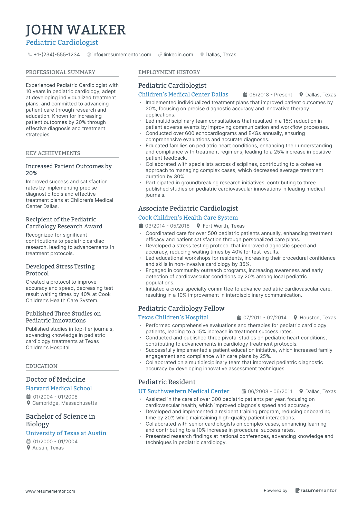 Pediatric Cardiologist