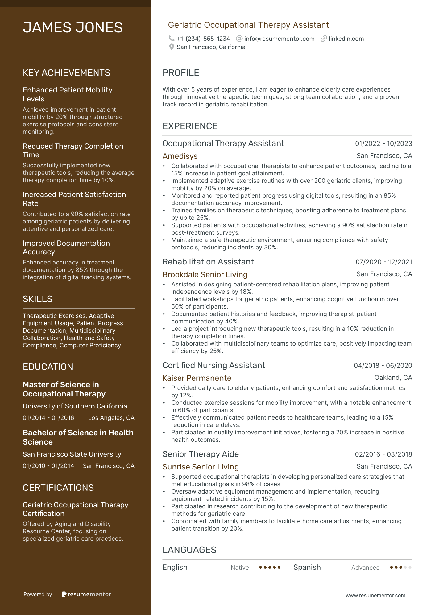 Geriatric Occupational Therapy Assistant