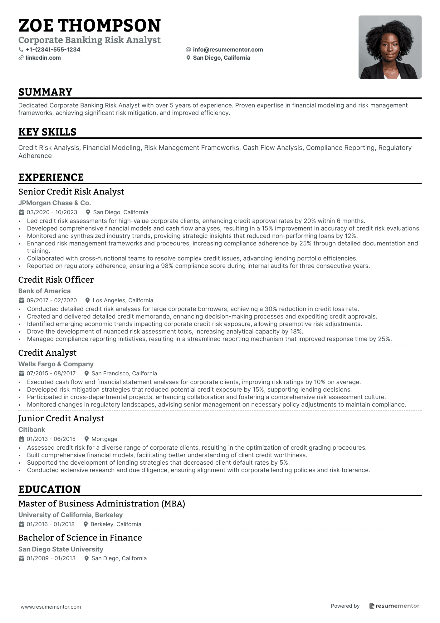 Corporate Banking Risk Analyst