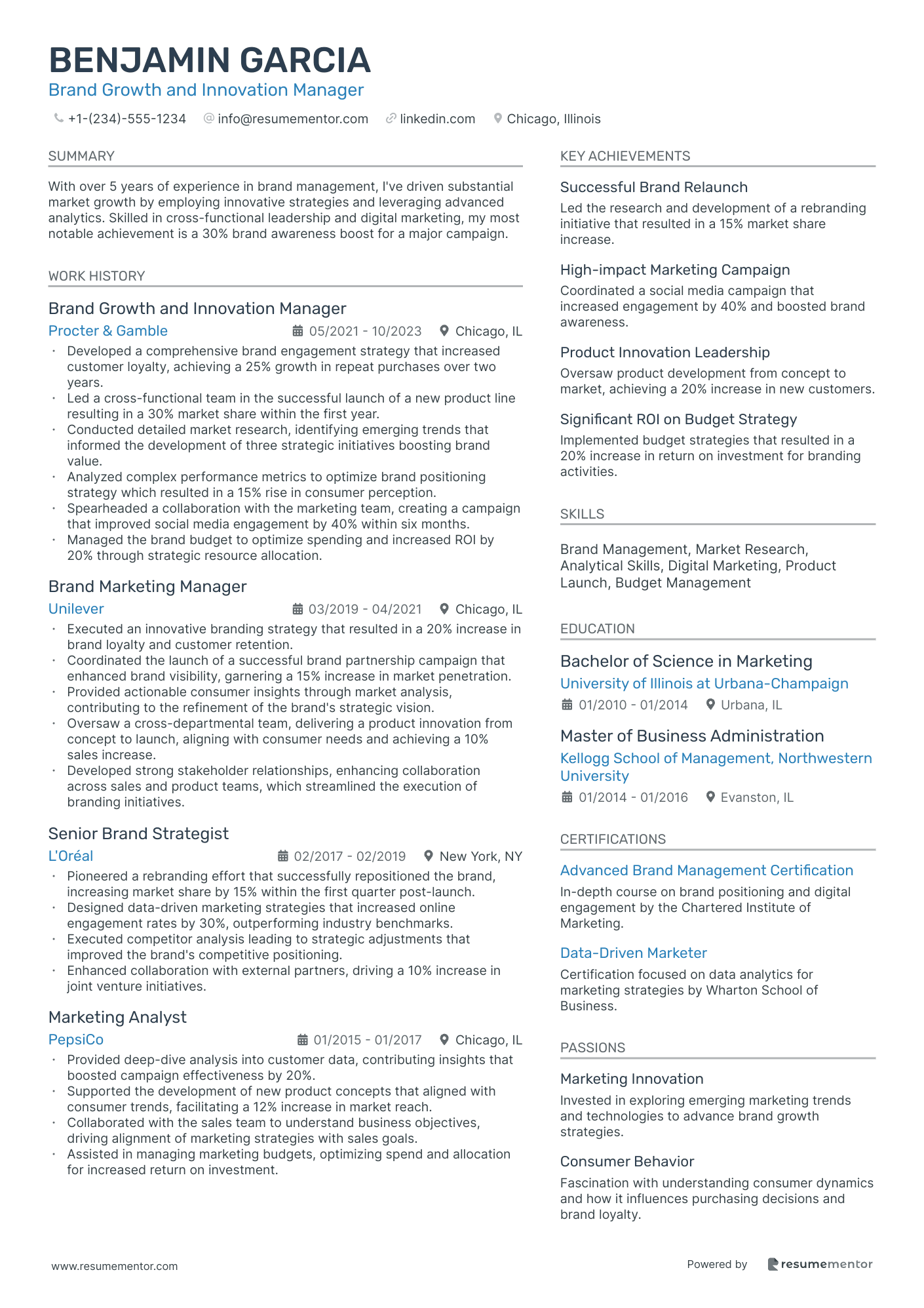 Brand Growth and Innovation Manager