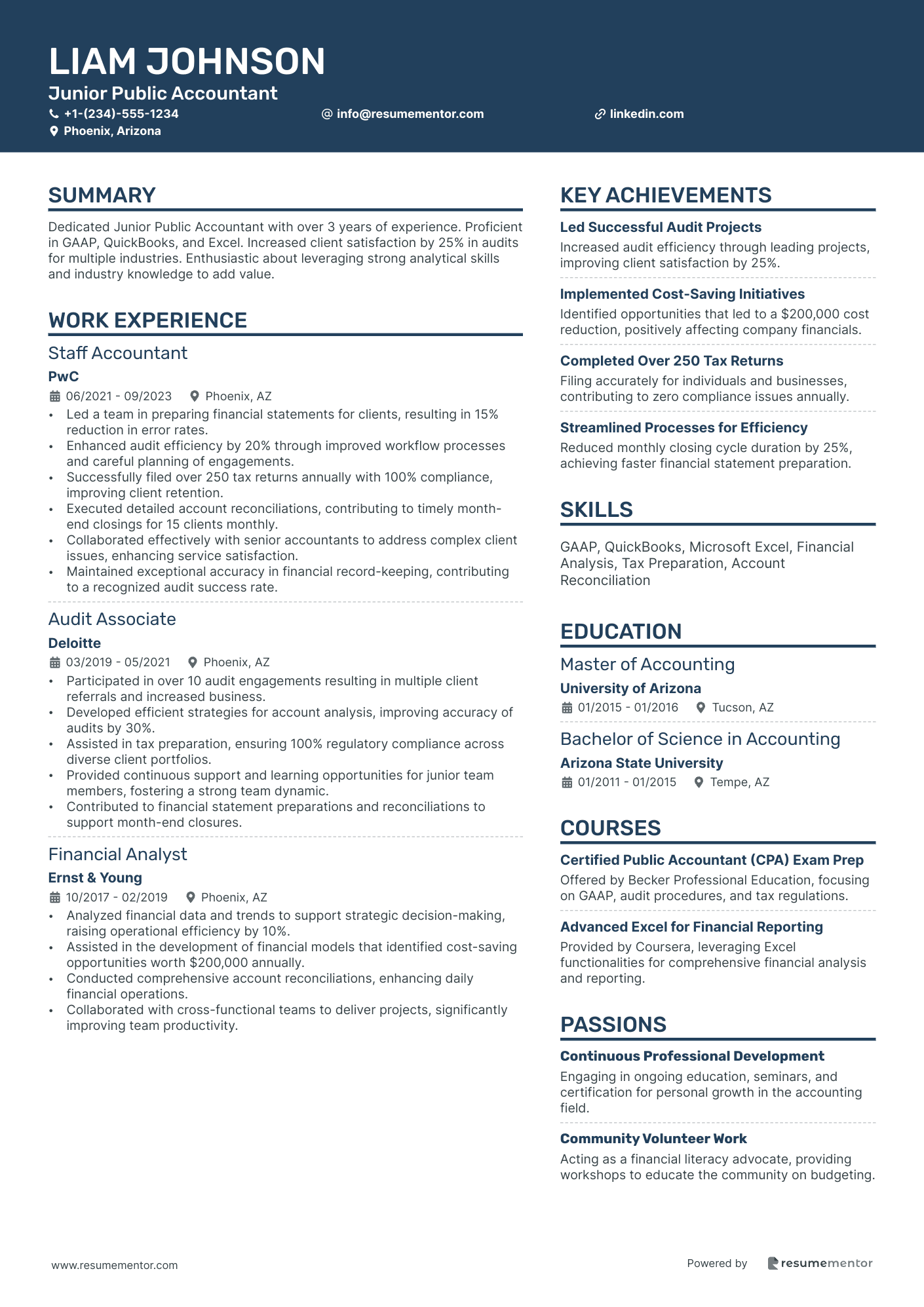 Junior Public Accountant