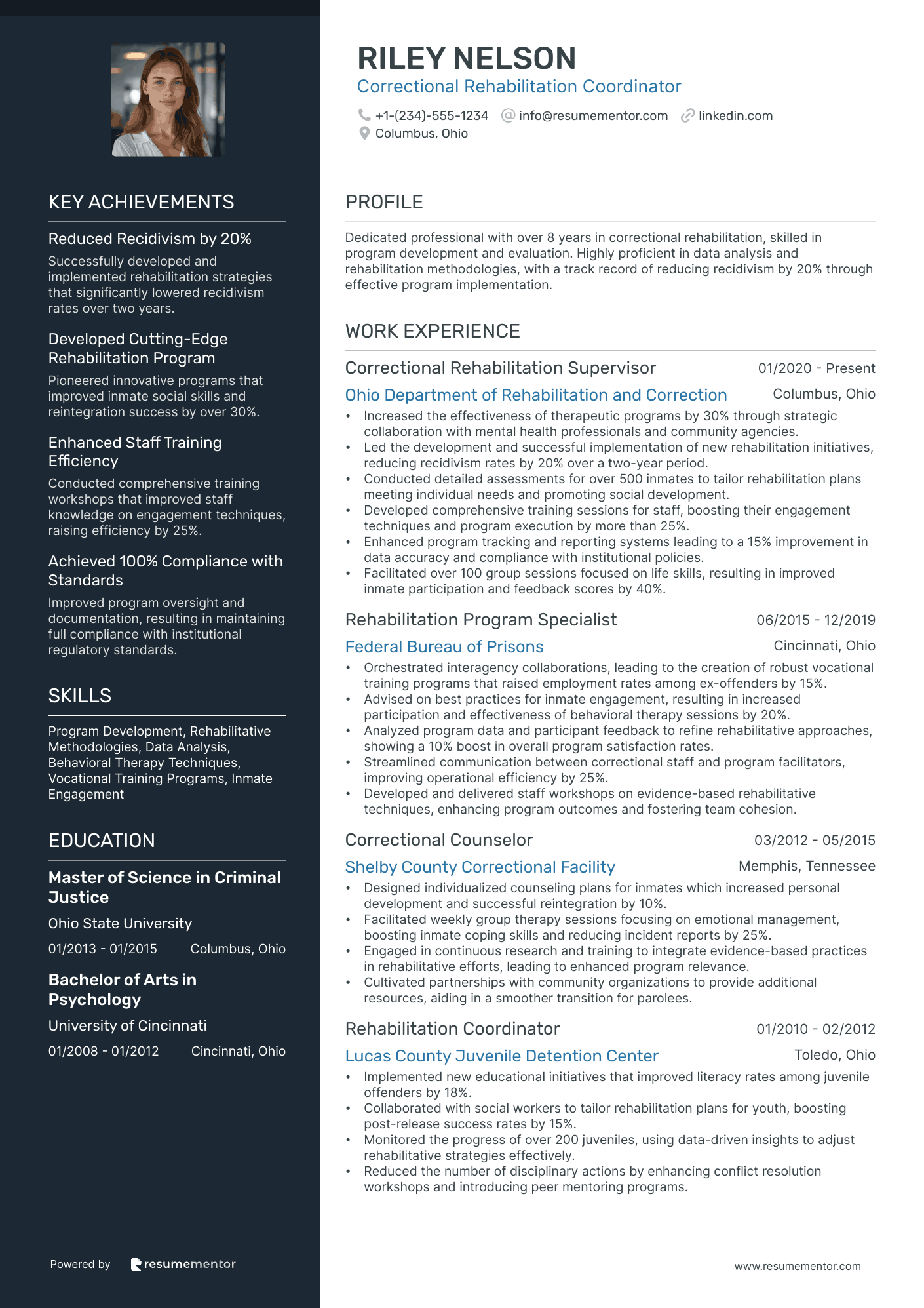 Correctional Rehabilitation Coordinator