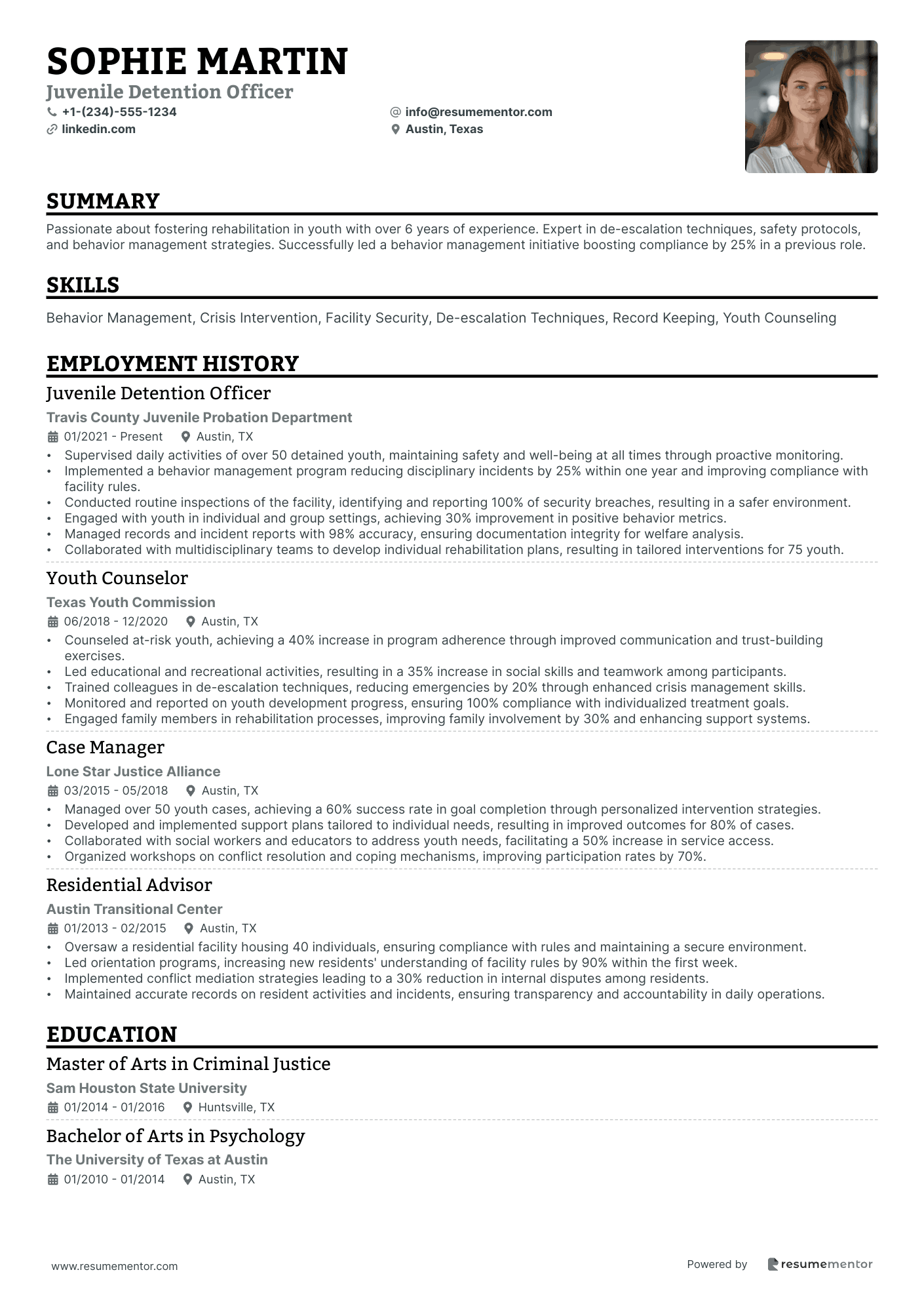 Juvenile Detention Officer