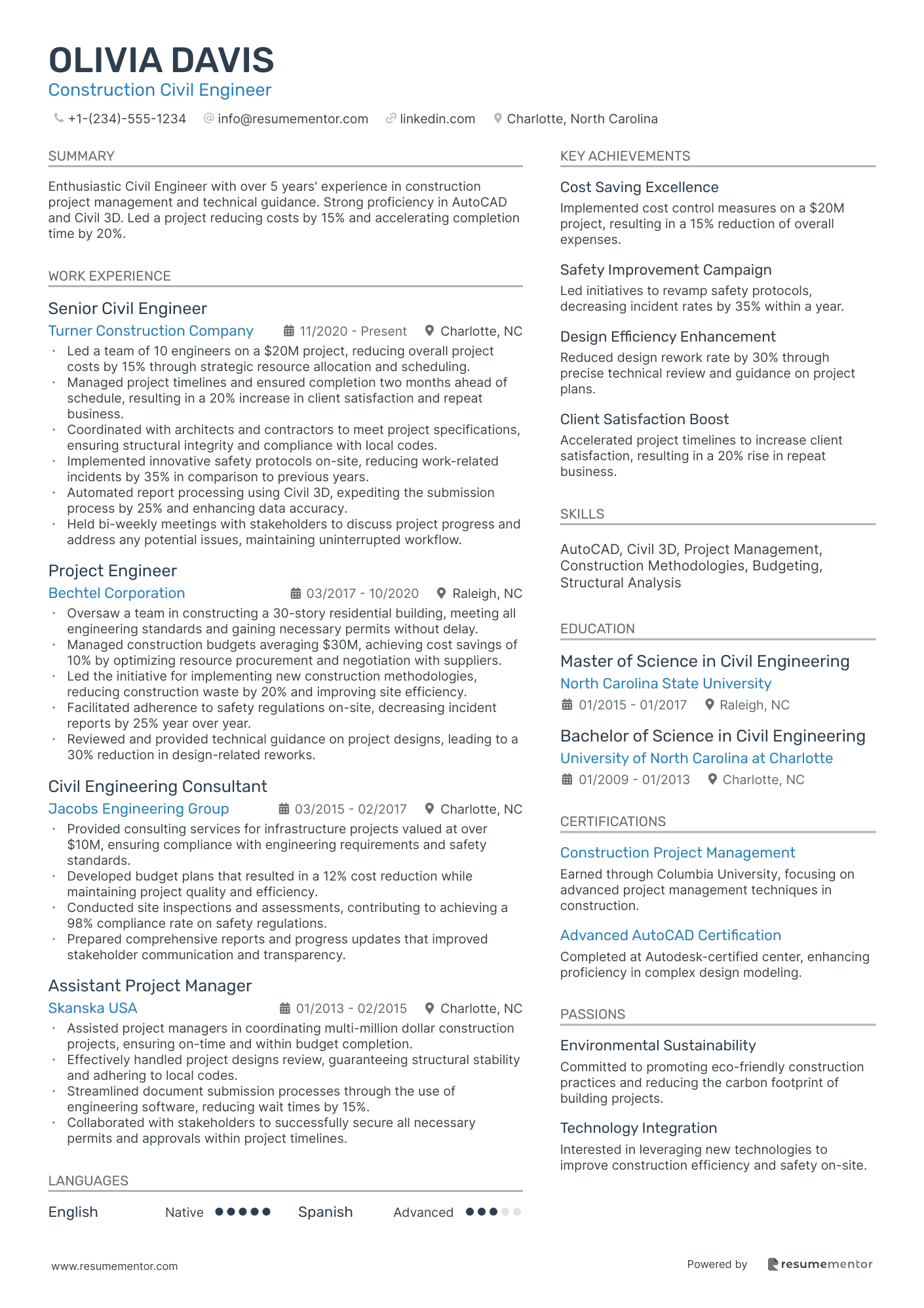 Construction Civil Engineer