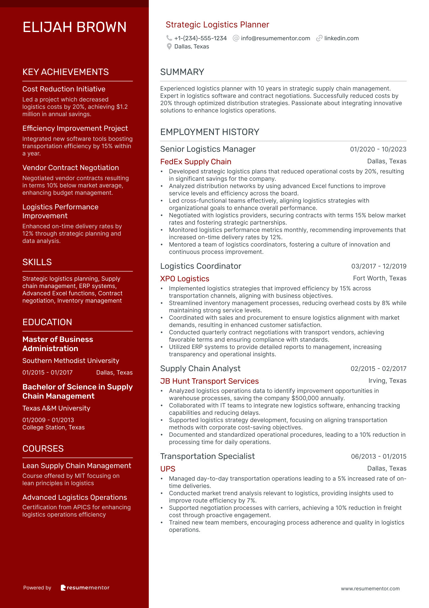 Strategic Logistics Planner