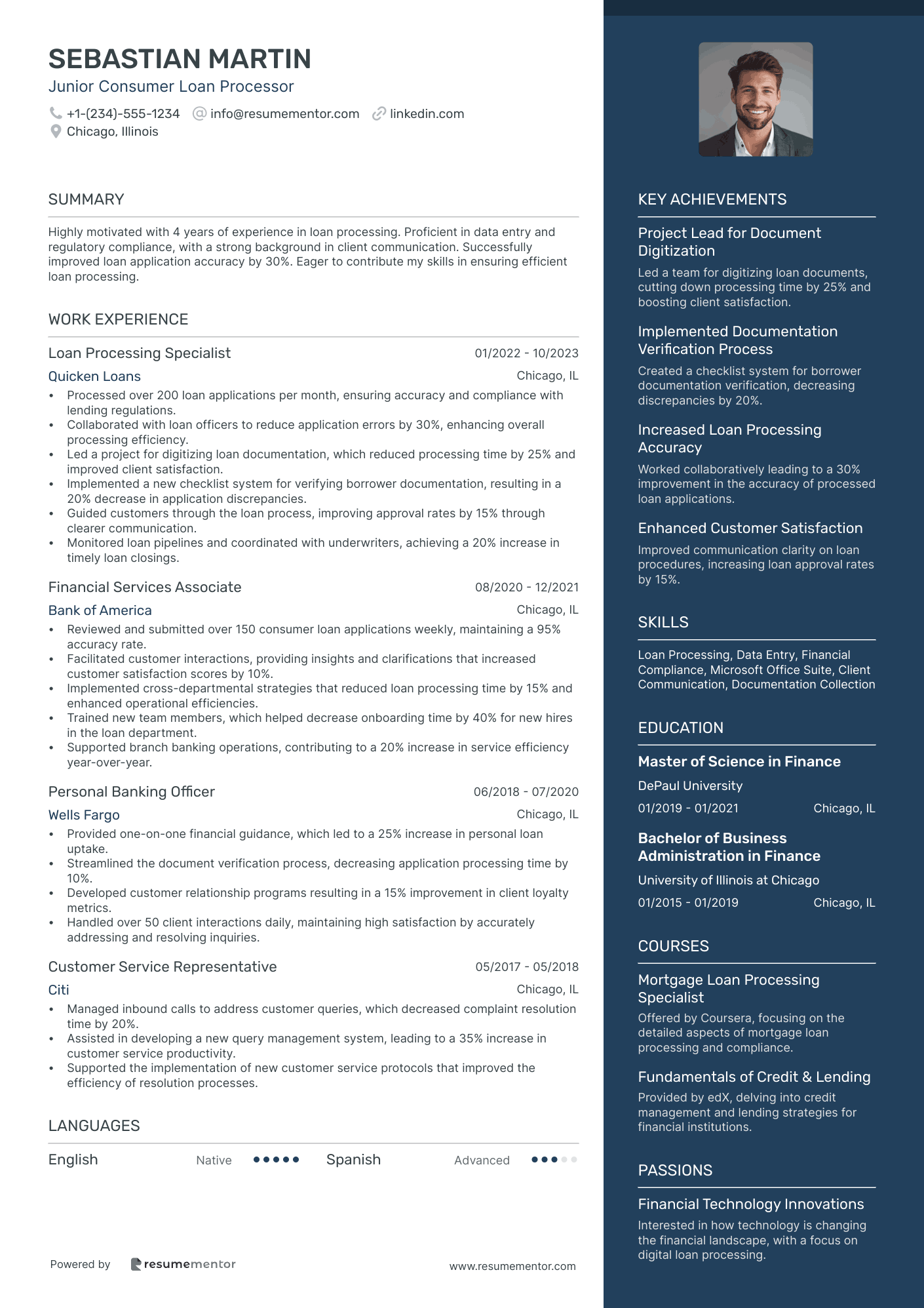 Junior Consumer Loan Processor