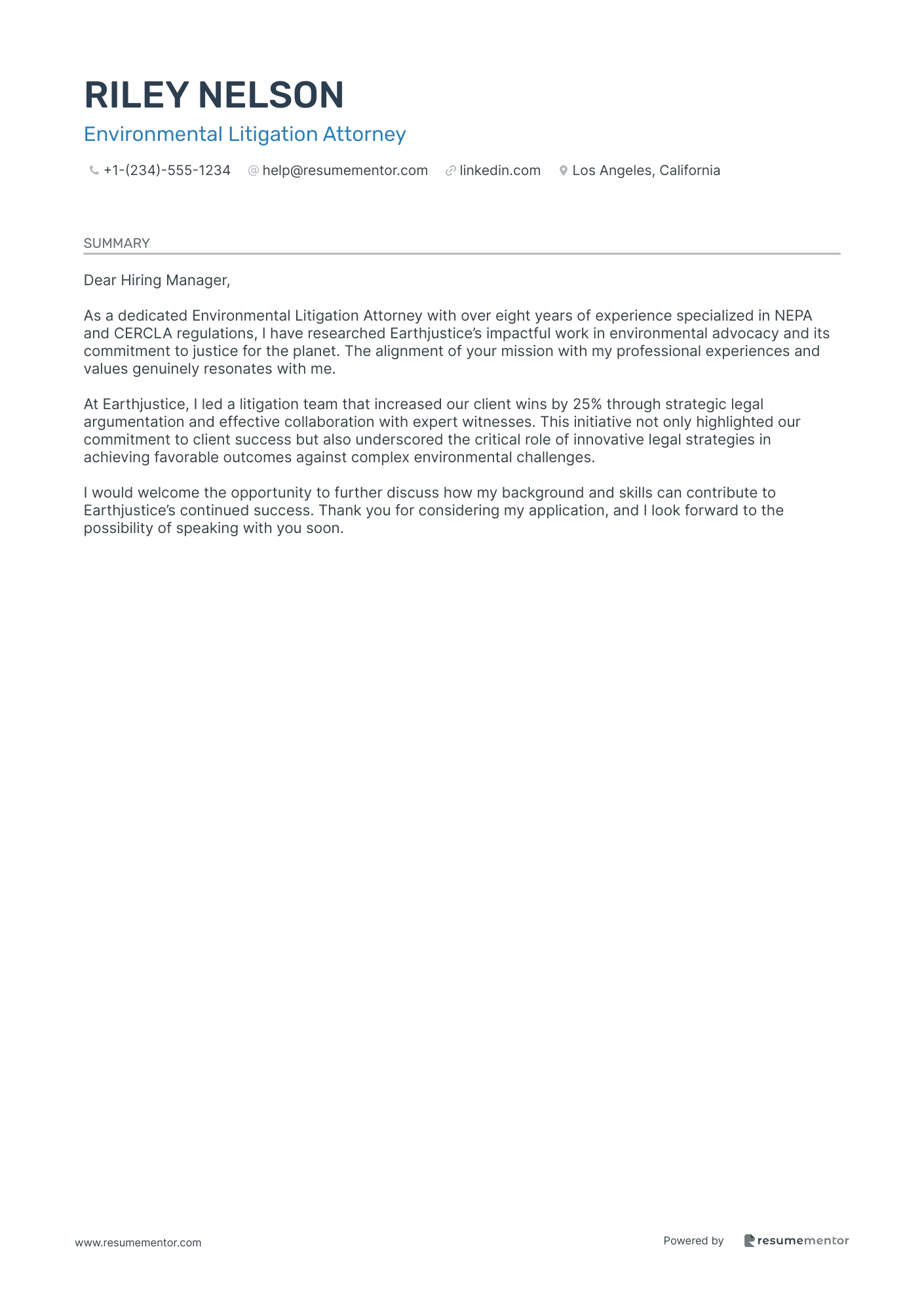 Environmental Litigation Attorney