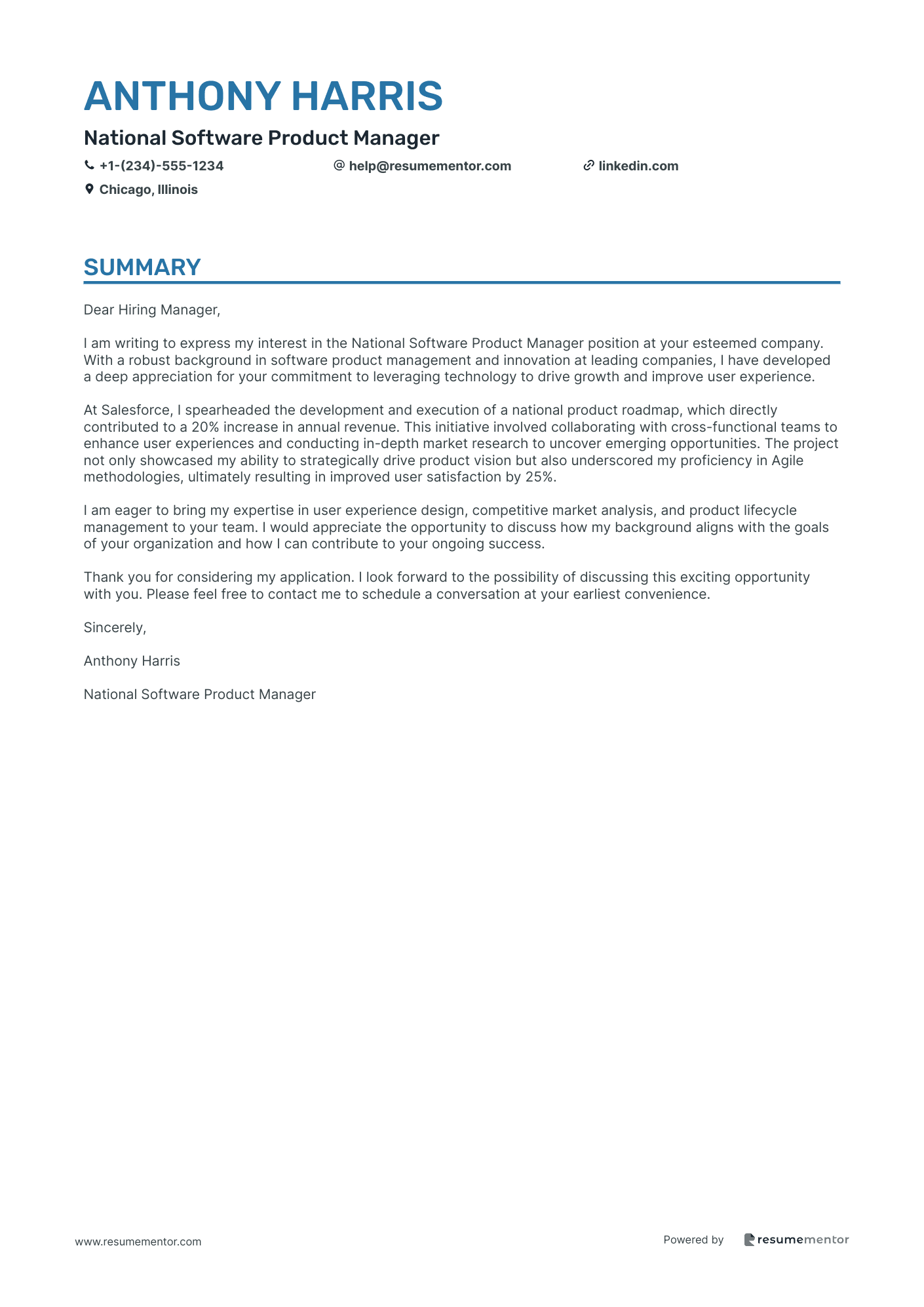 National Software Product Manager
