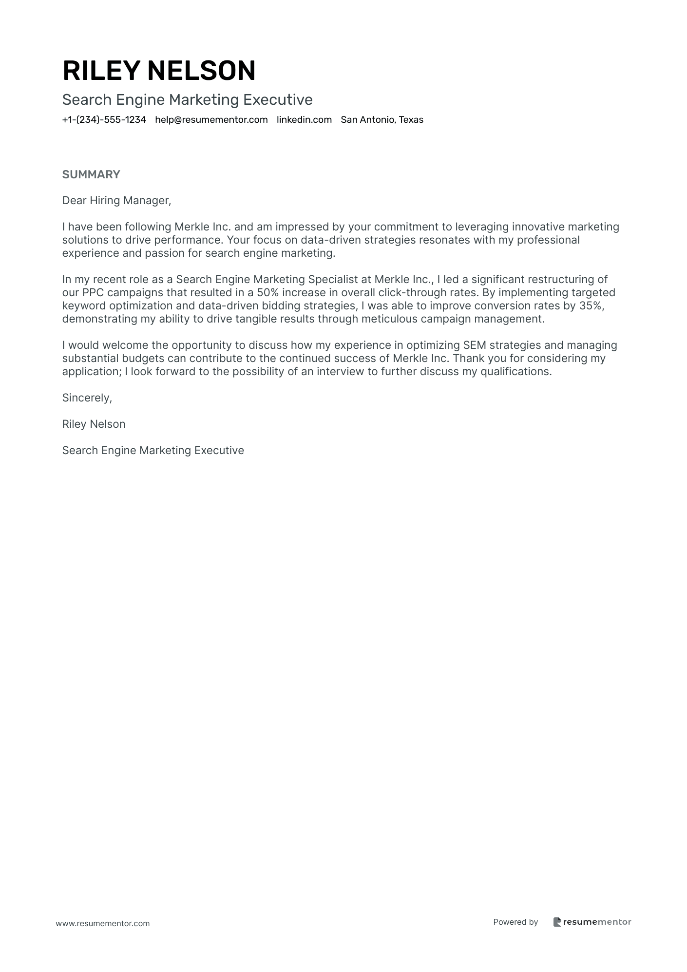 Search Engine Marketing Executive
