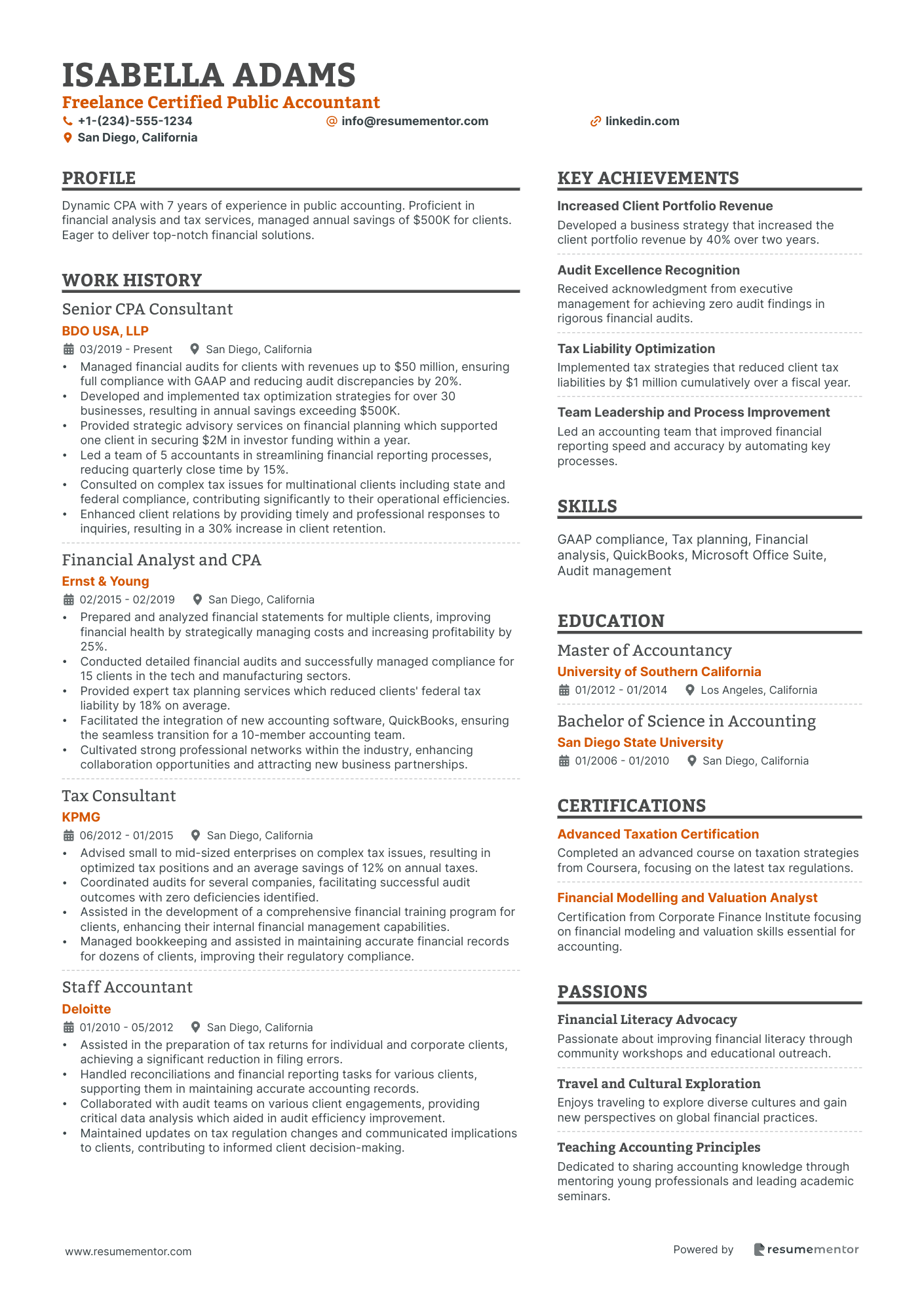 Freelance Certified Public Accountant