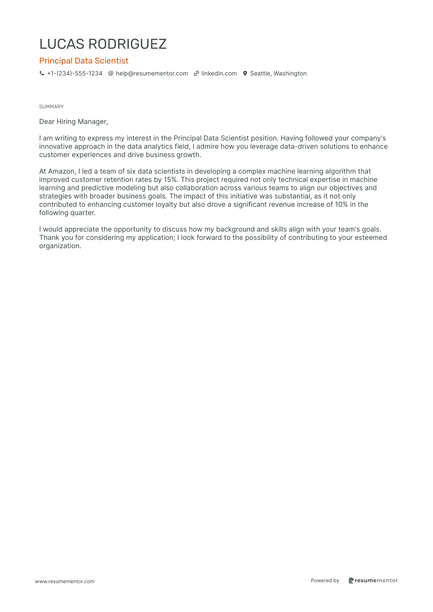 Principal Data Scientist