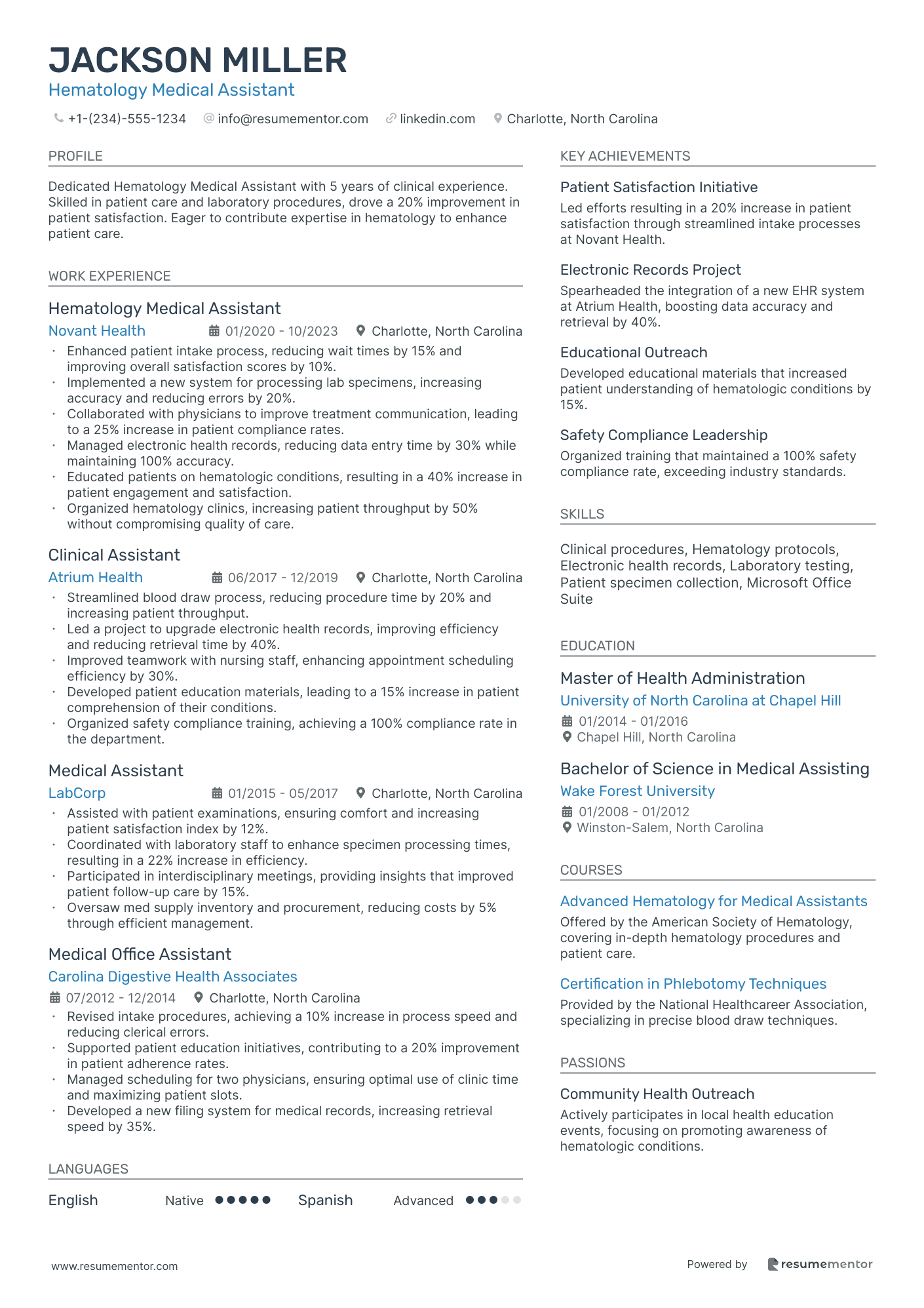 Hematology Medical Assistant