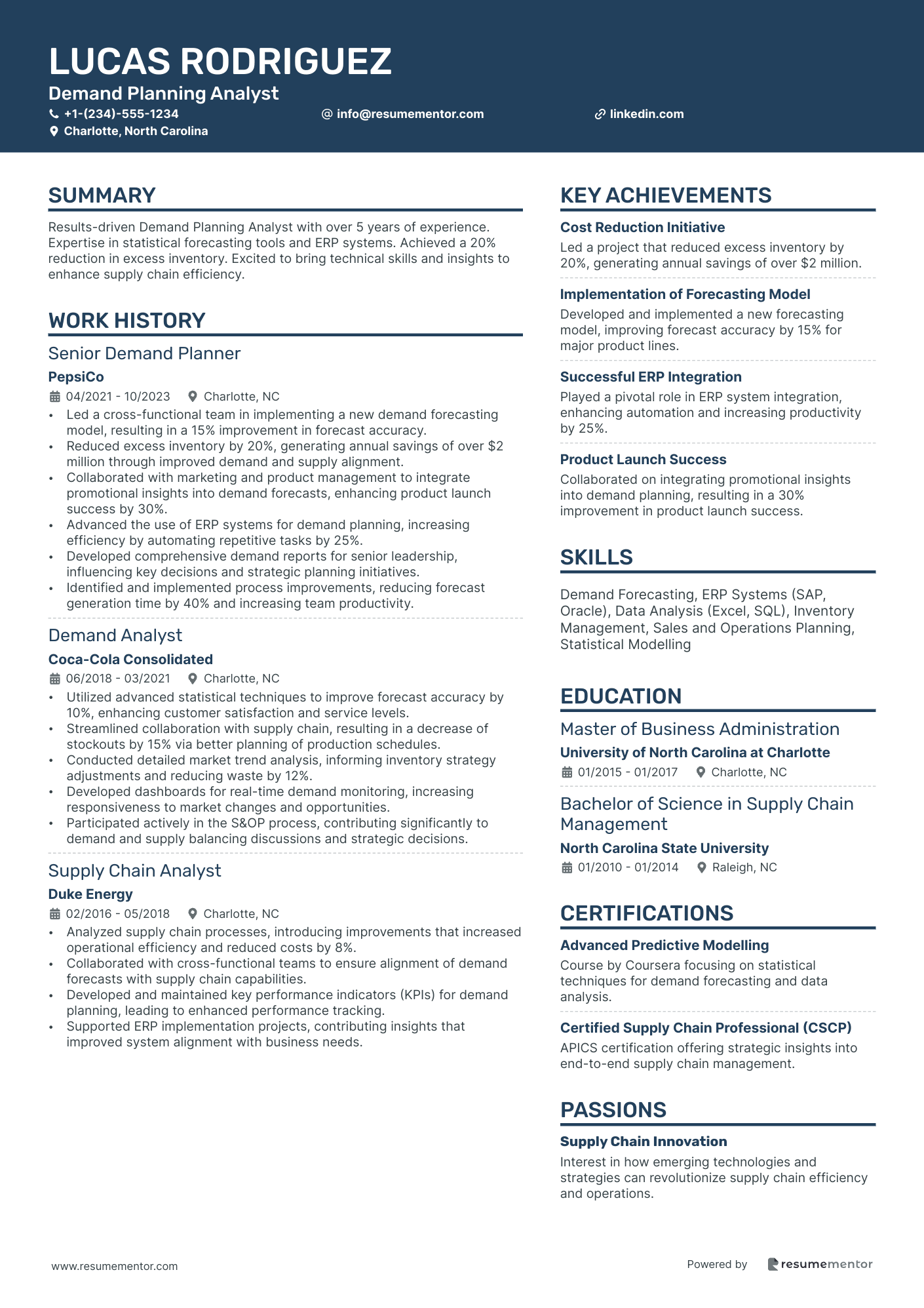 Demand Planning Analyst