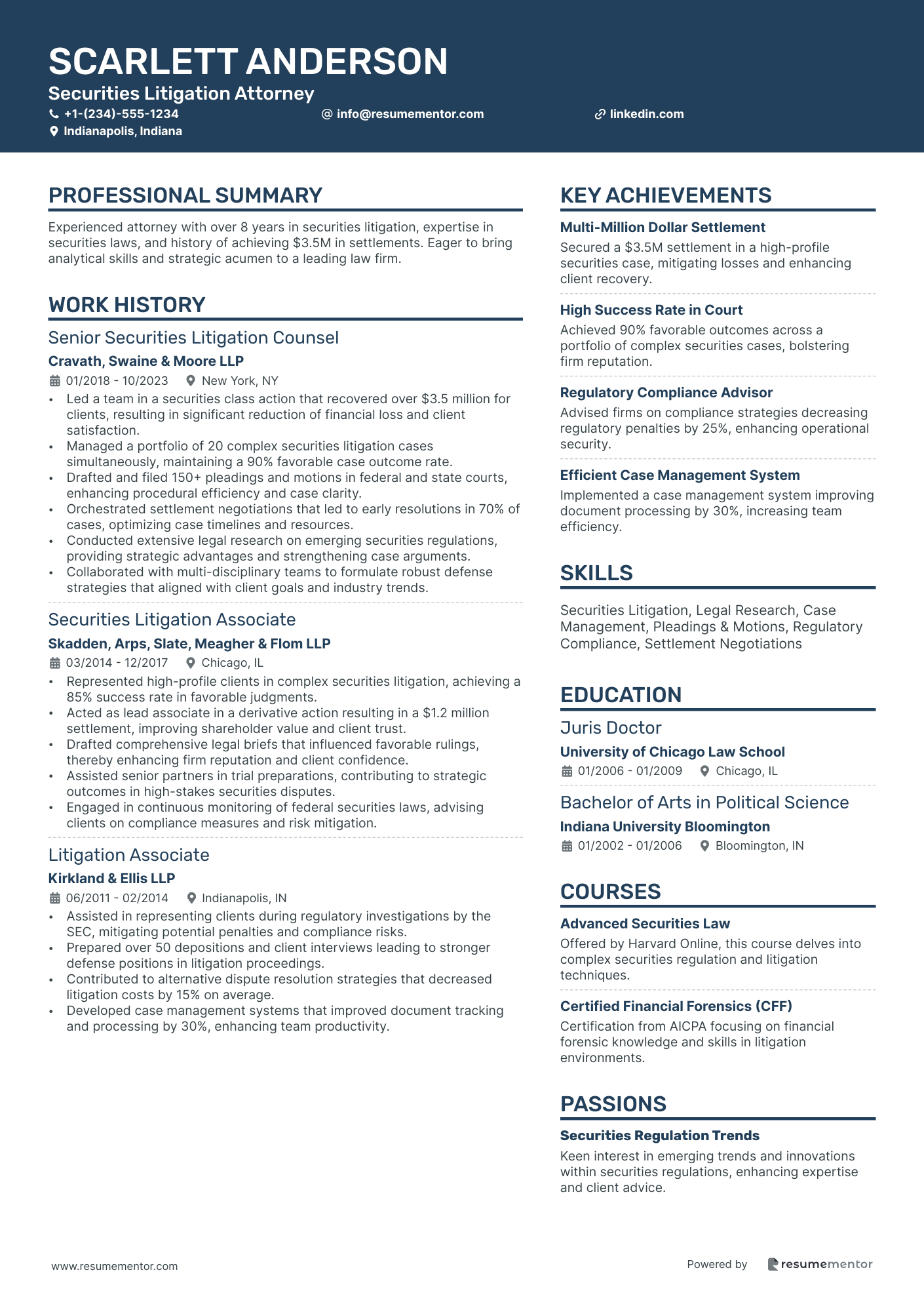 Securities Litigation Attorney