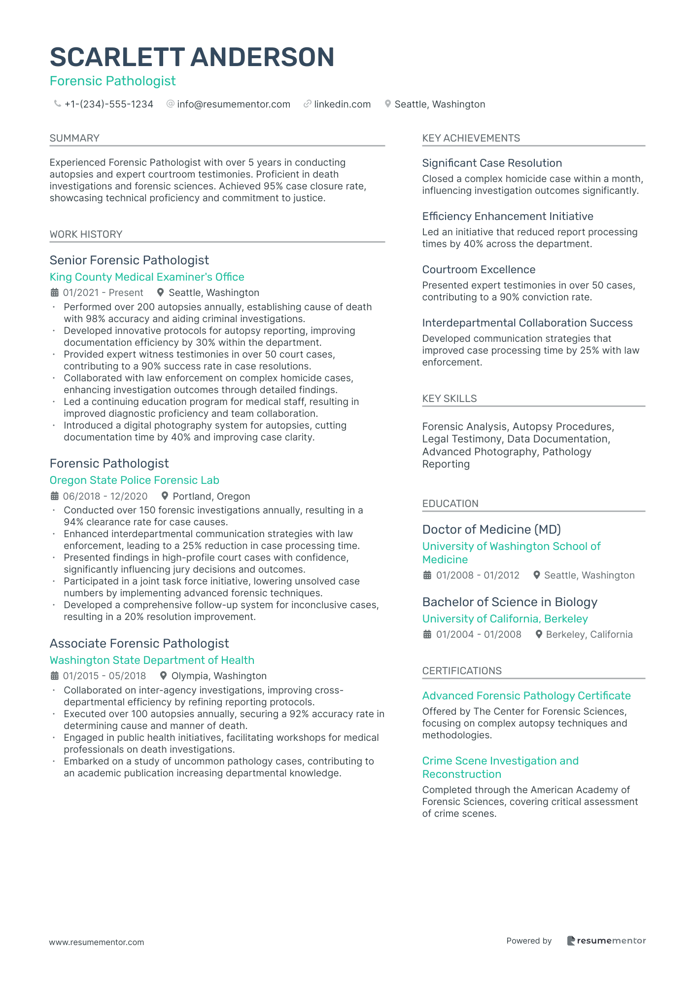 Forensic Pathologist