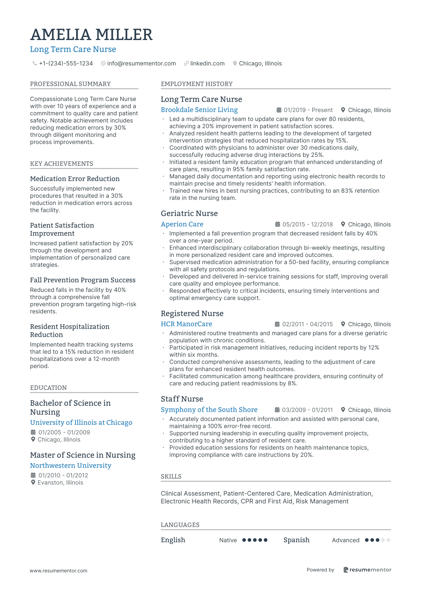 Long Term Care Nurse