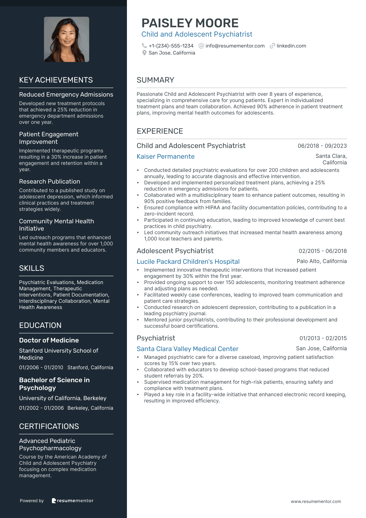 Child and Adolescent Psychiatrist