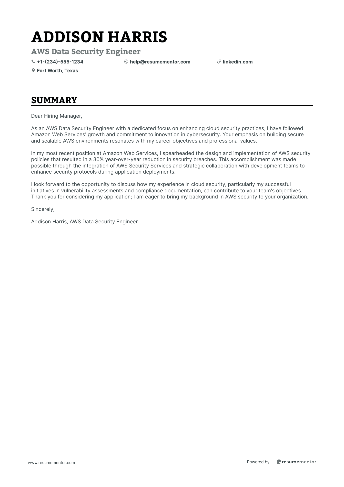 AWS Data Security Engineer