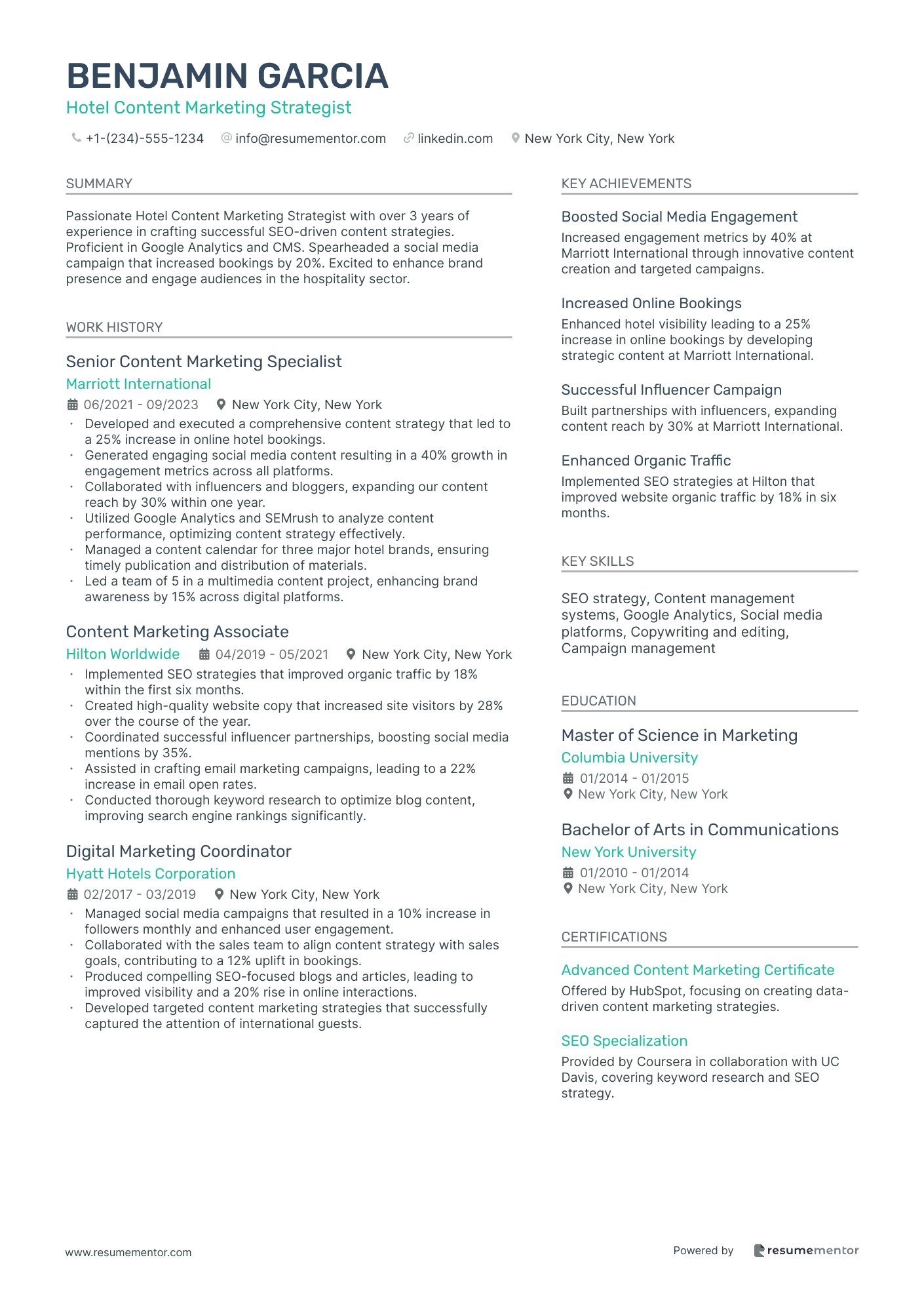 Hotel Content Marketing Strategist