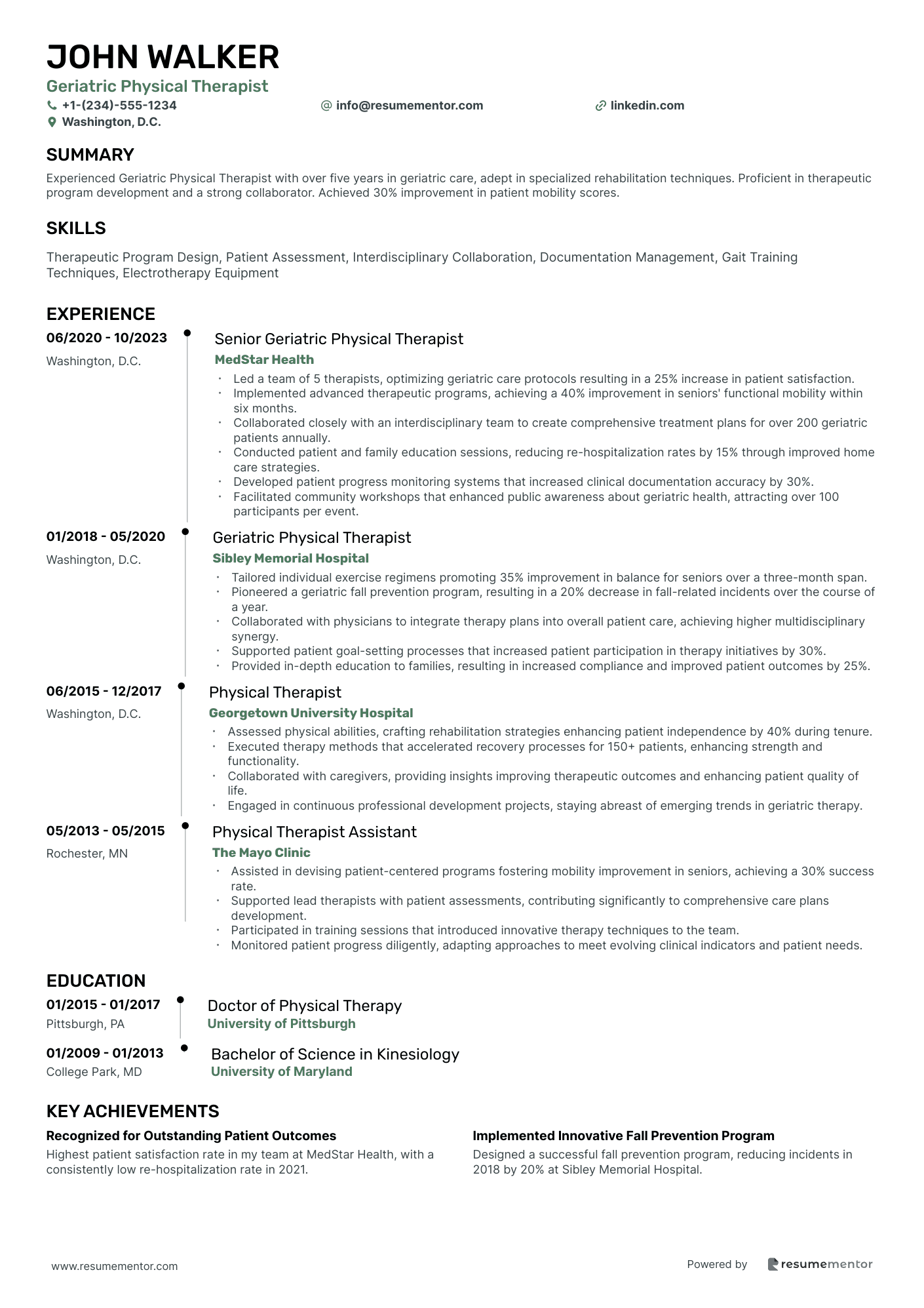 Geriatric Physical Therapist