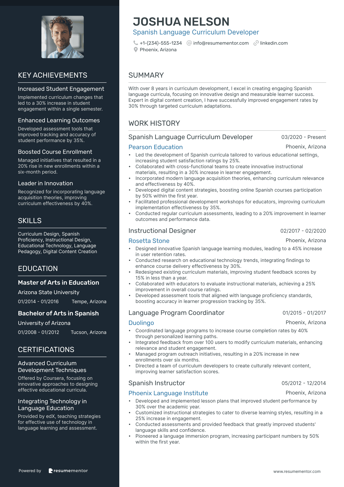 Spanish Language Curriculum Developer