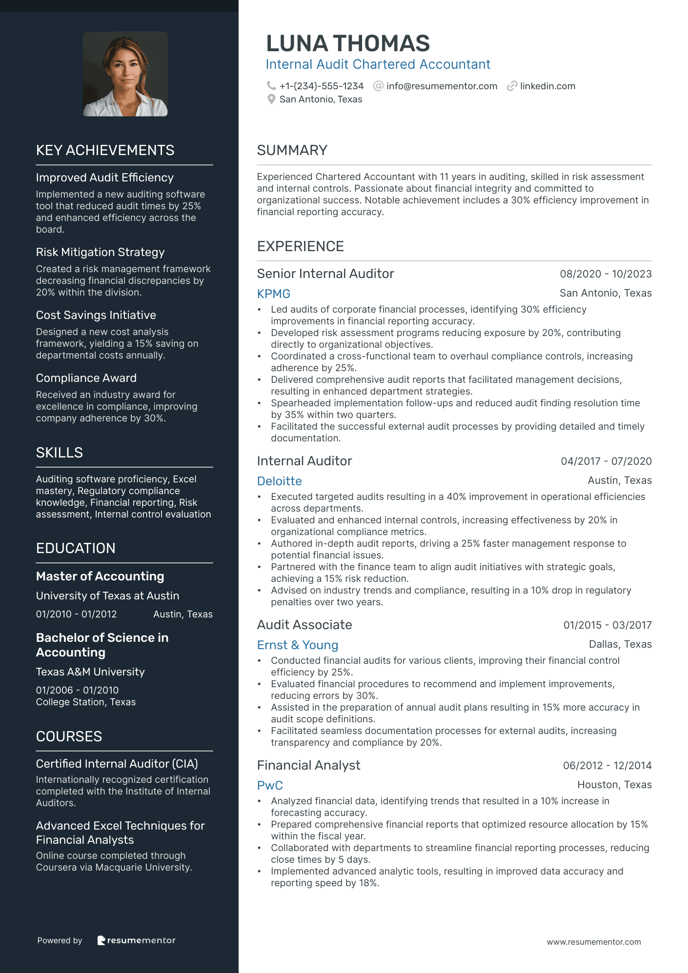 Internal Audit Chartered Accountant